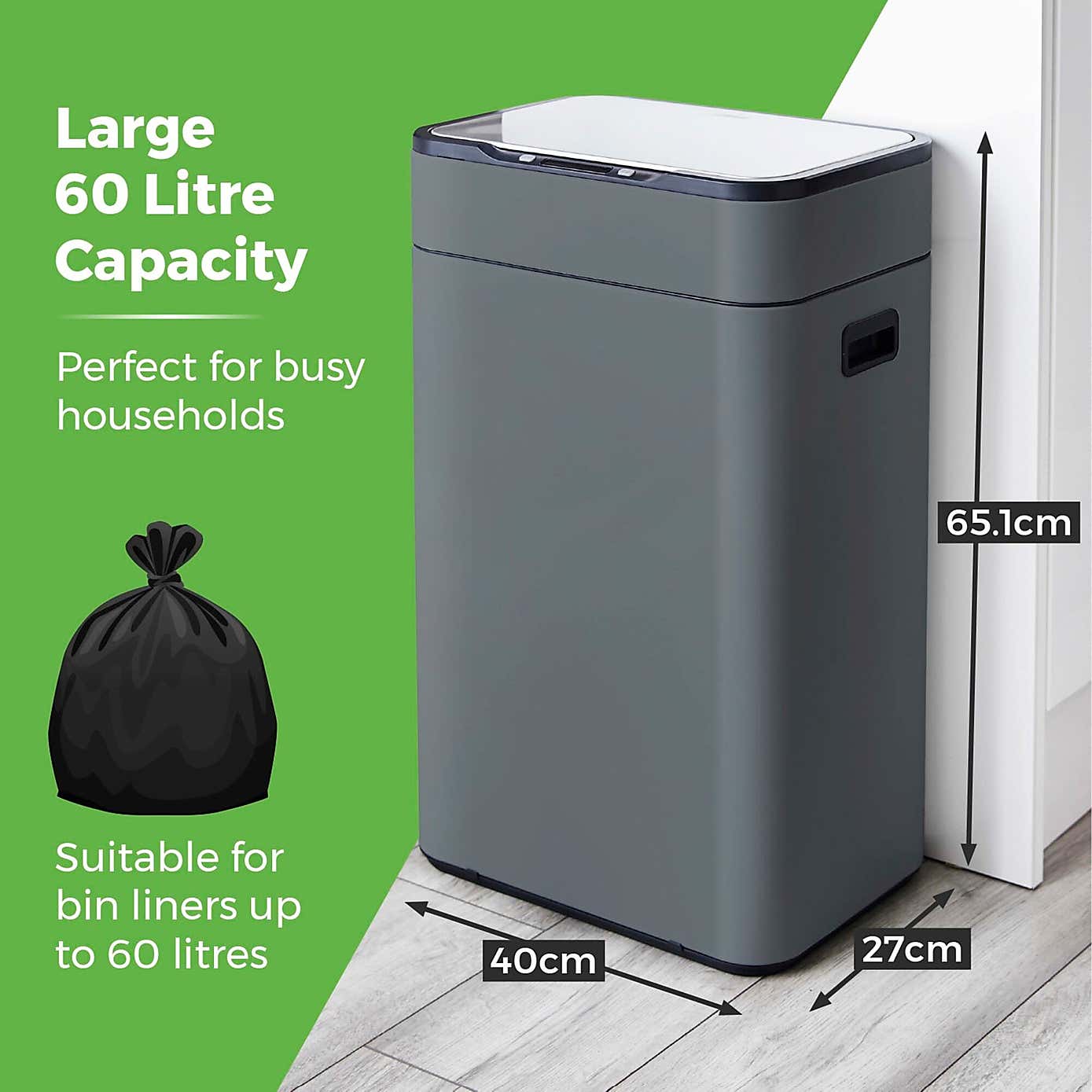 Tower 60L Ozone Sensor Bin