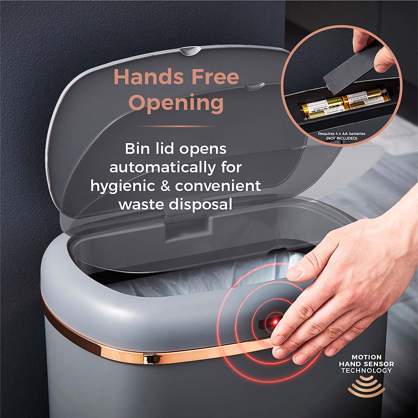 Tower Cavaletto 58L Sensor Bin