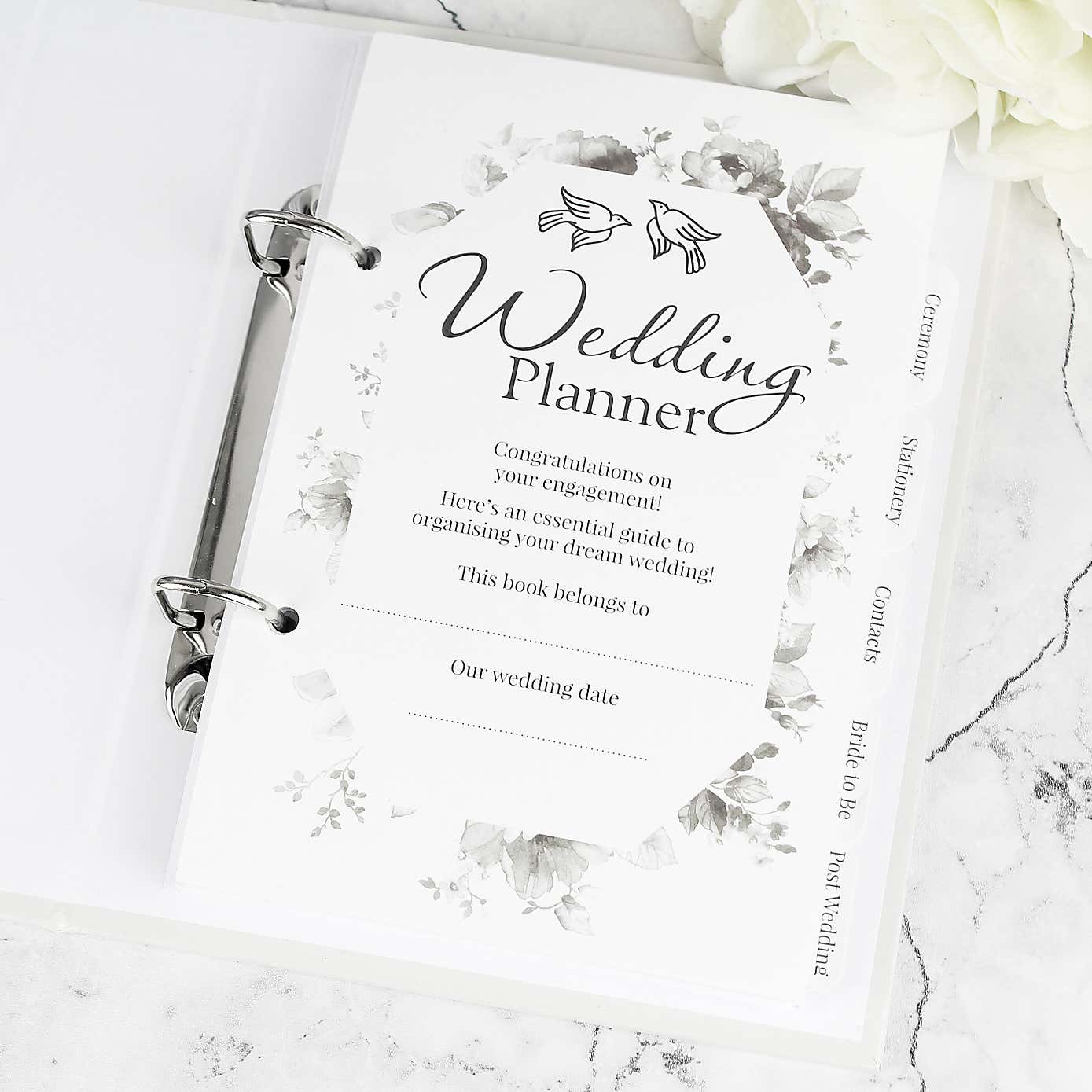 Personalised Floral Watercolour Wedding Planner