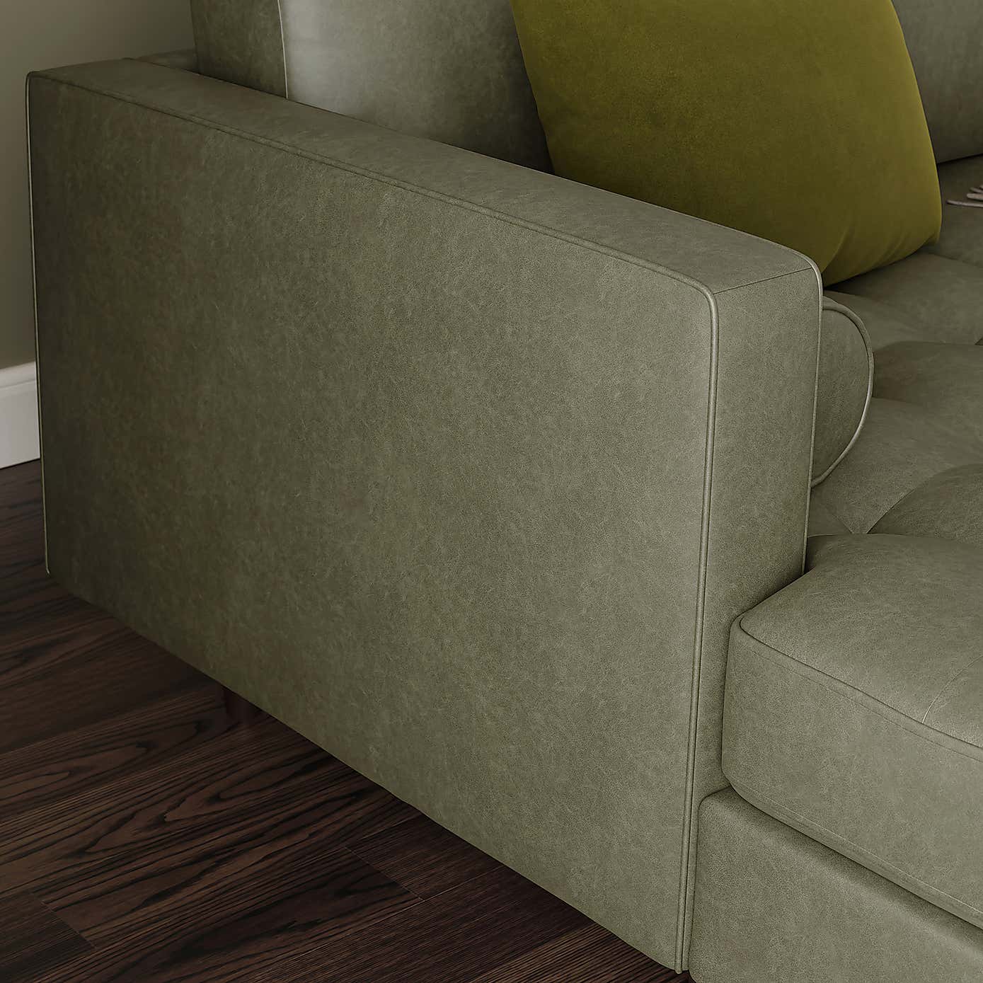 Zoe Faux Leather Left Hand Corner Sofa