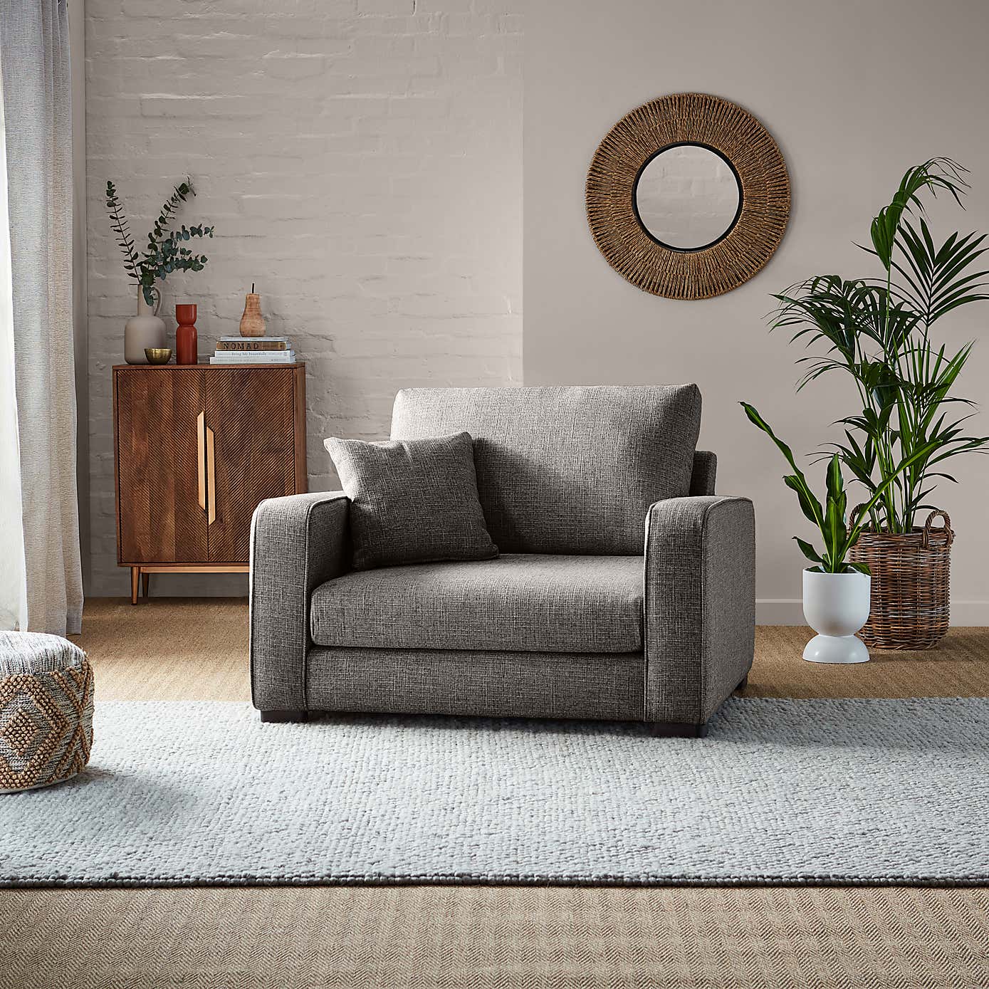 Carson Chunky Multi Weave Snuggle Chair