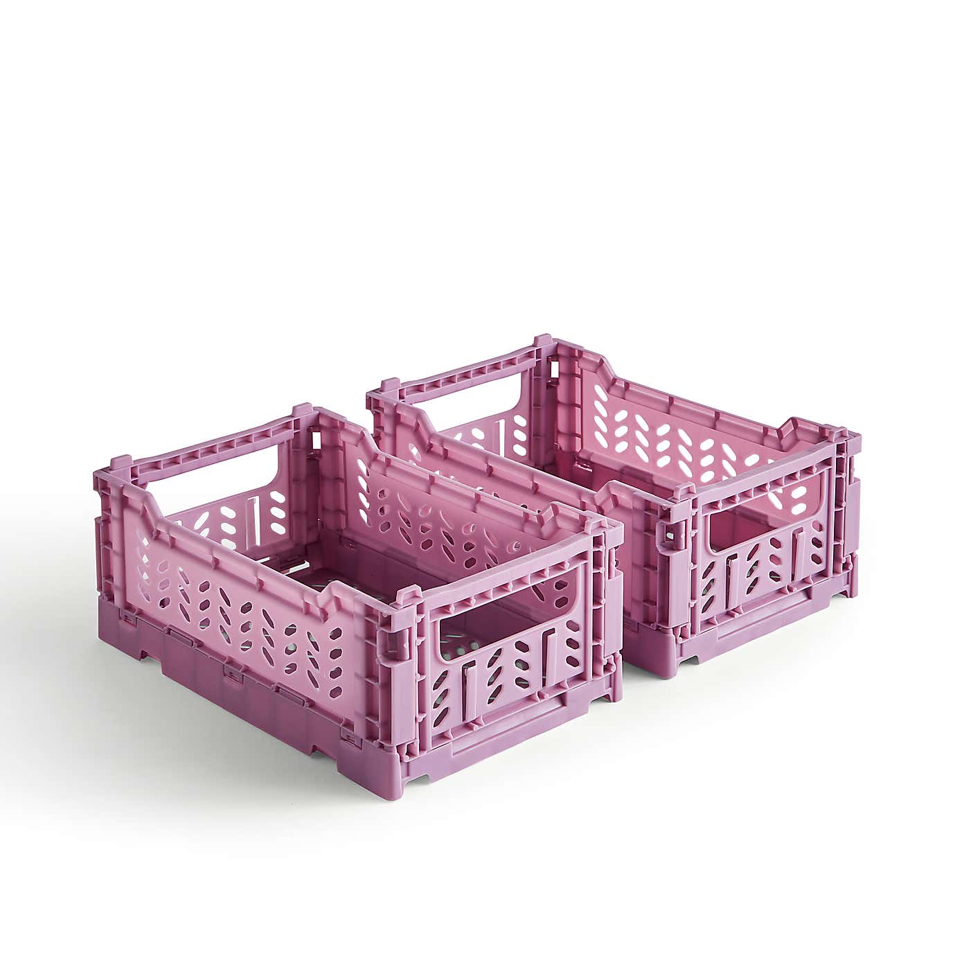 Pack of 2 Foldable Crates