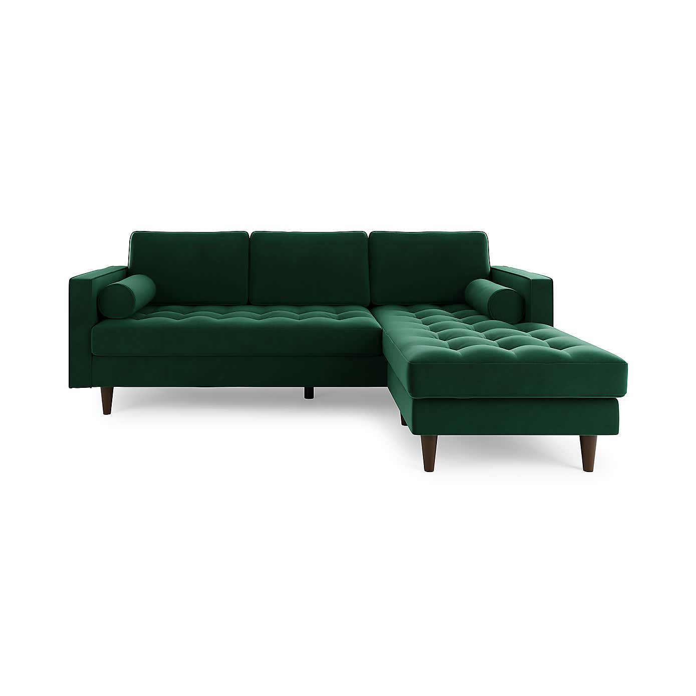 Zoe Velvet Left Hand Corner Sofa