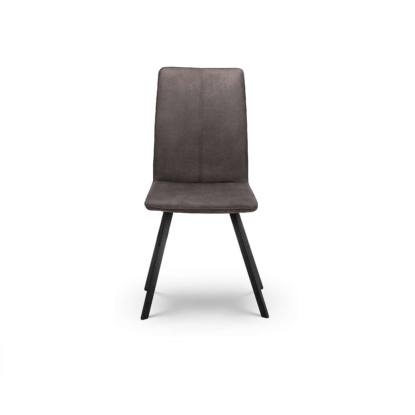 Monroe Set of 2 Chairs Charcoal