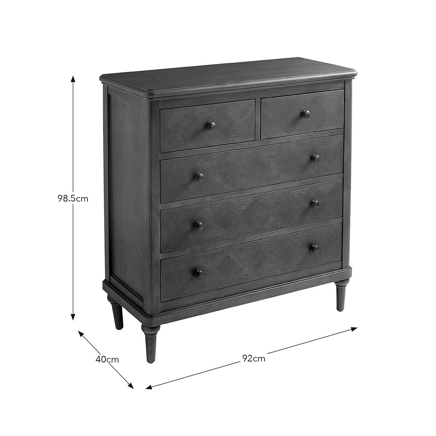 Boulton 5 Drawer Wide Chest