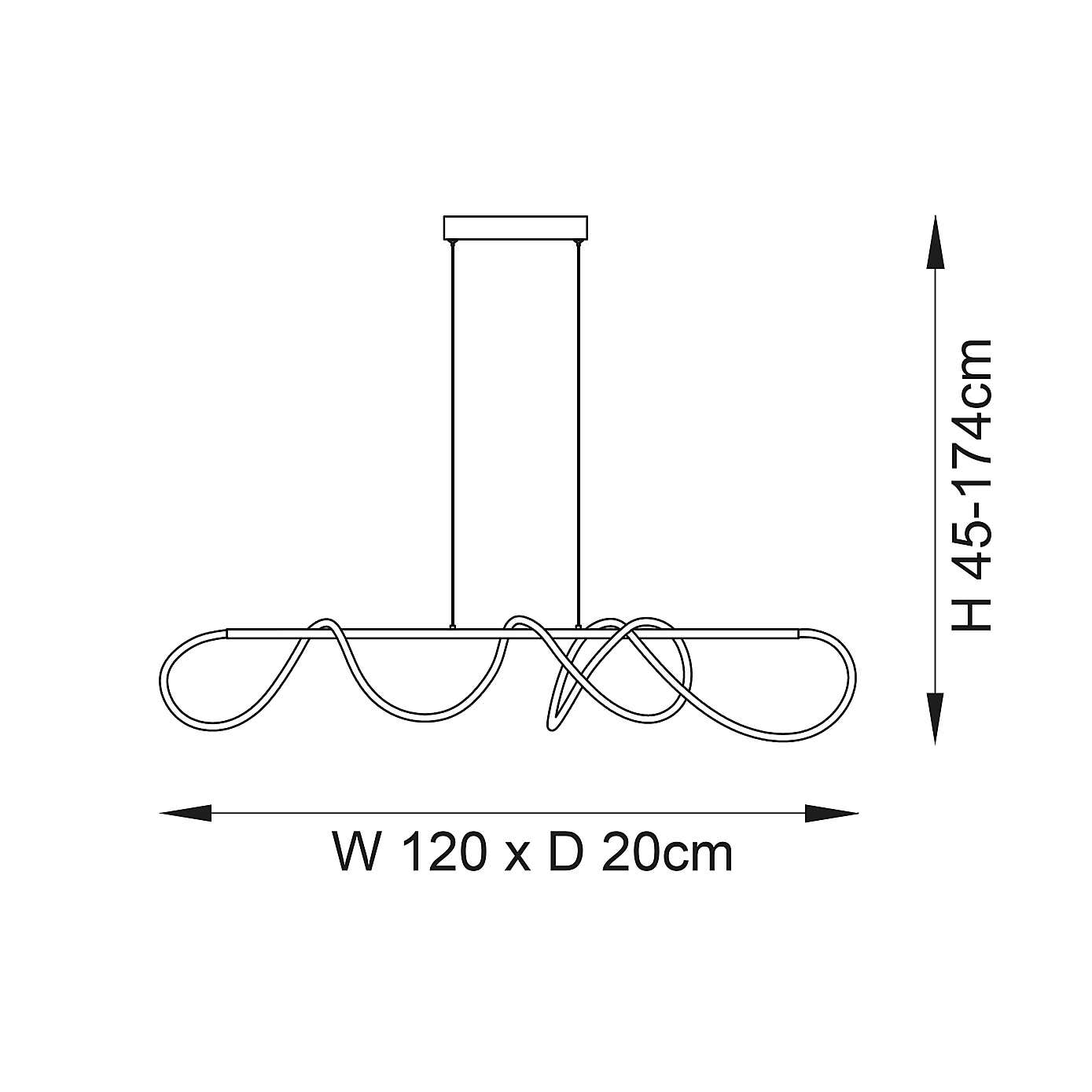 Vogue Aletta Modern Adjustable LED Pendant Light