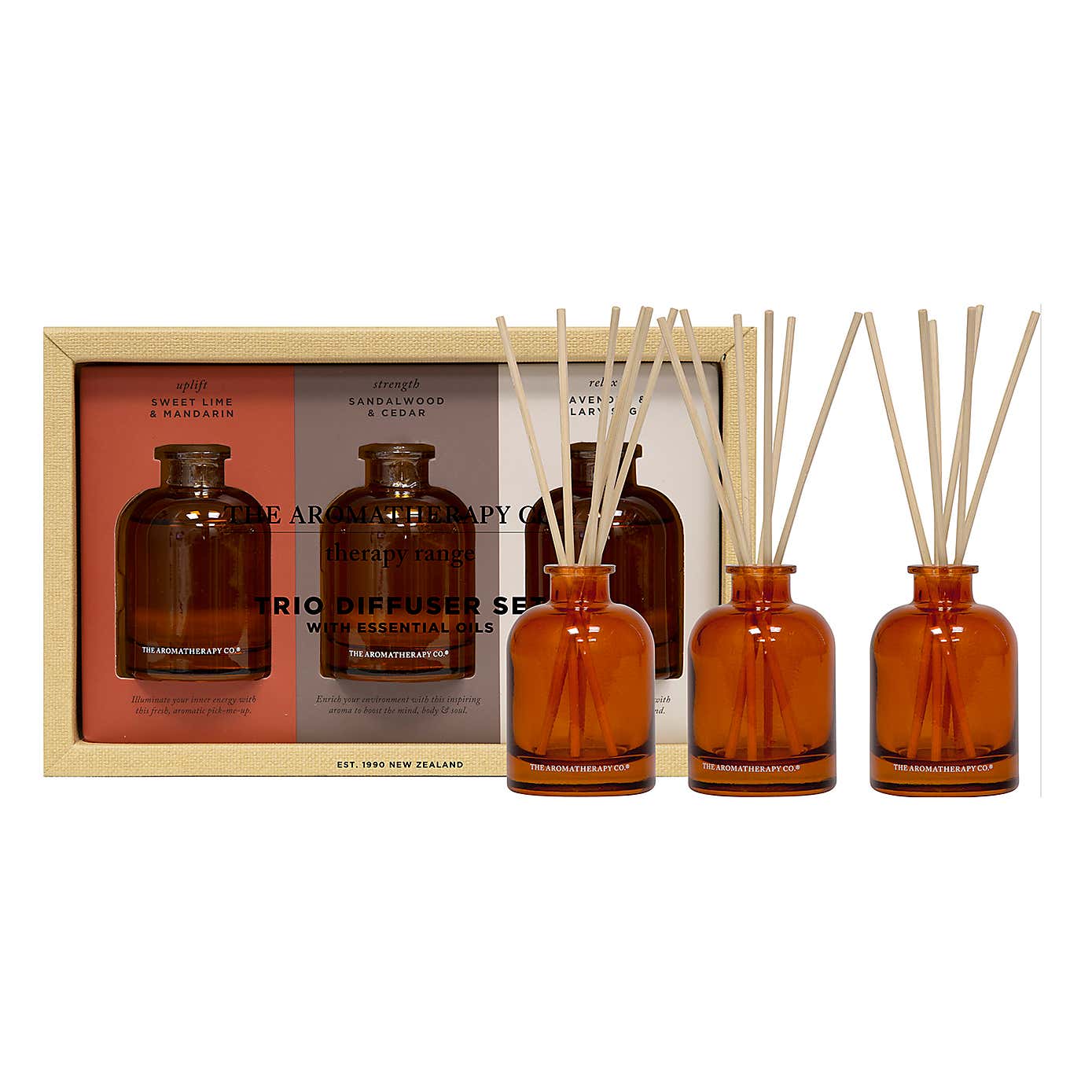 The Aromatherapy Co Set of 3 Therapy Diffusers