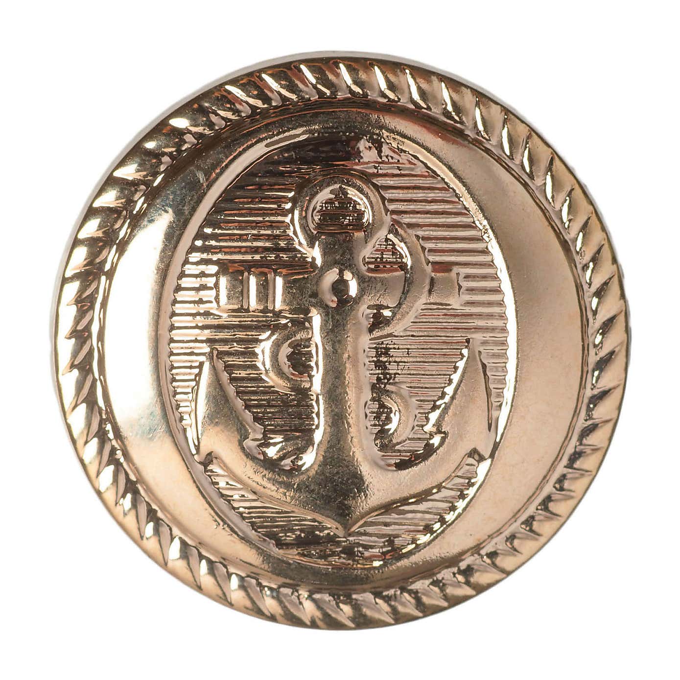 Round Anchor Metal Buttons 21.25mm. Pack of 4