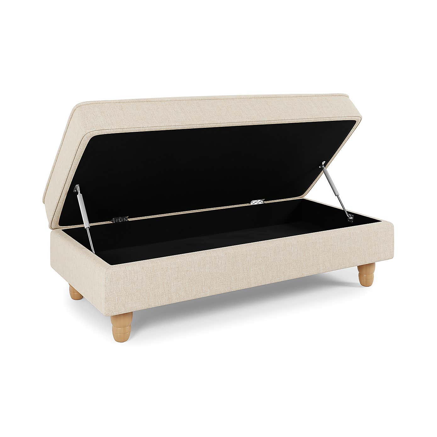Beatrice Luna Long Footstool with Storage