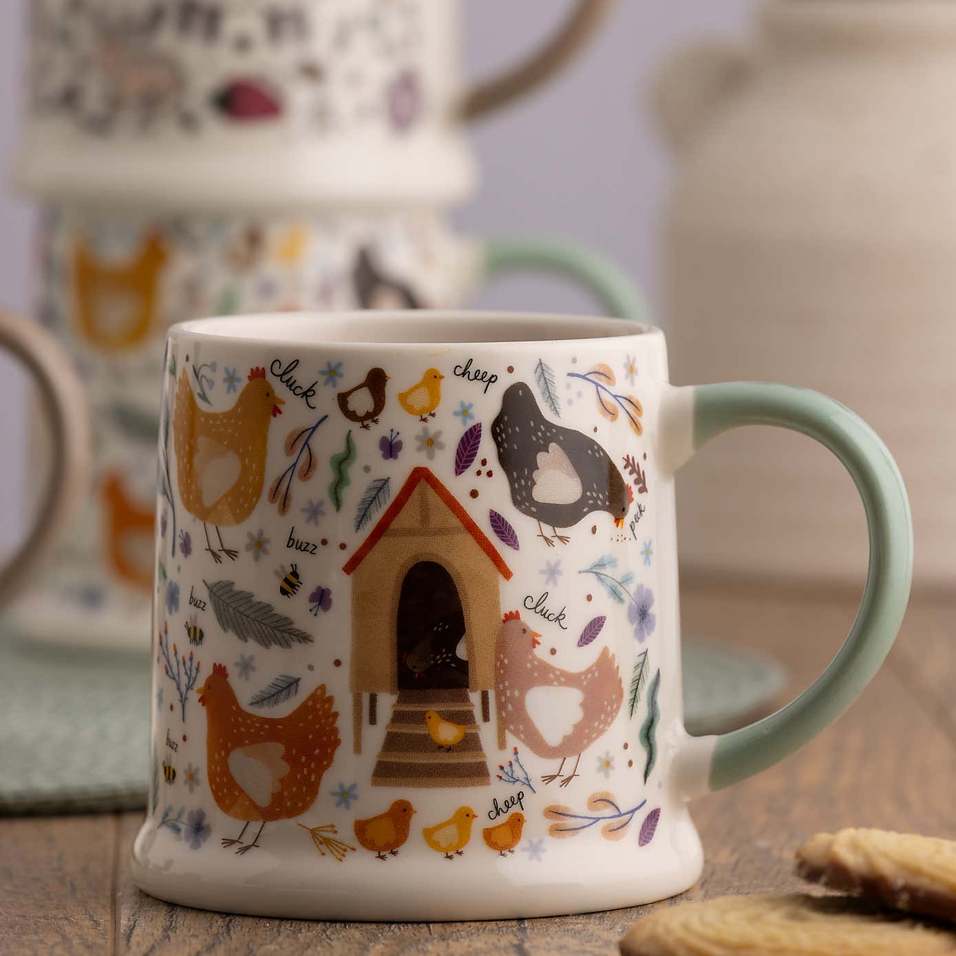 Price & Kensington Set of 2 Chicken Coop Mugs