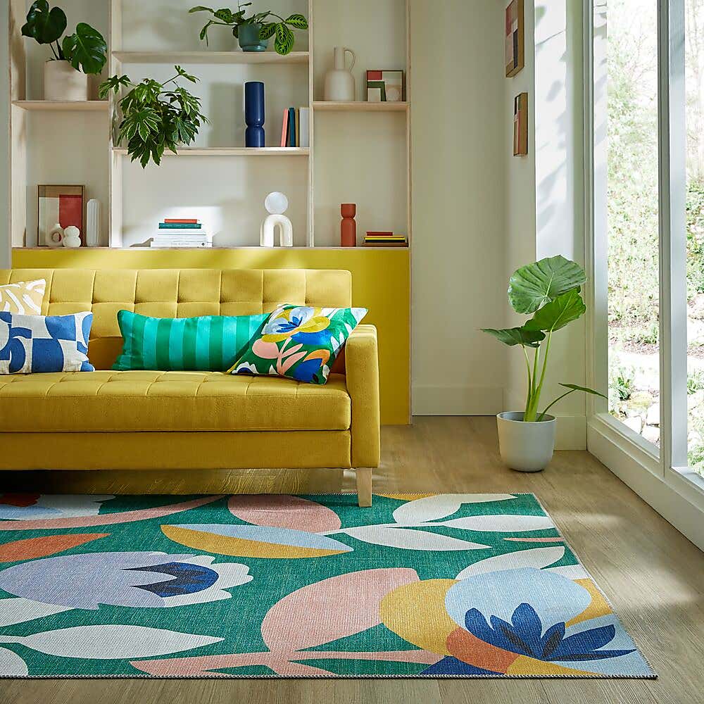 Elements Fieldsley Floral Washable Rug