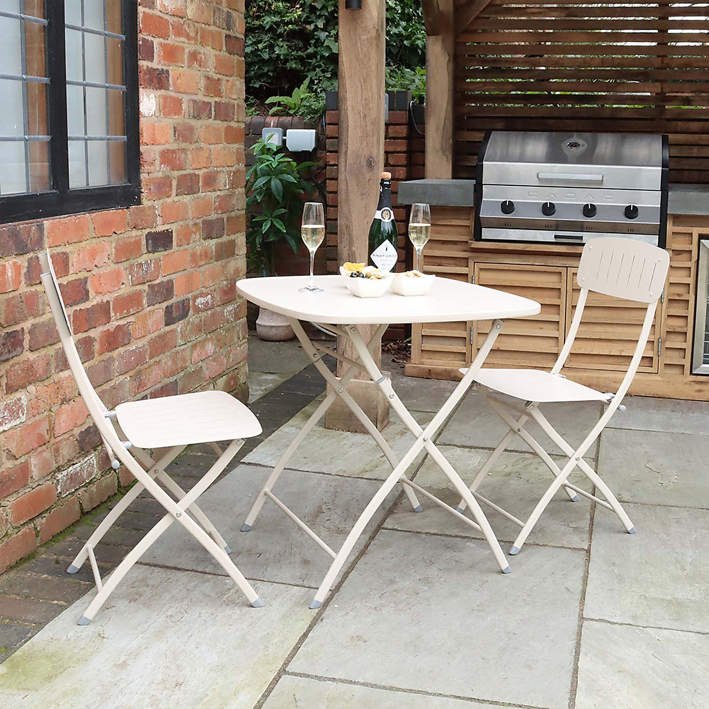 A.Mir Venice Square Outdoor Bistro Set