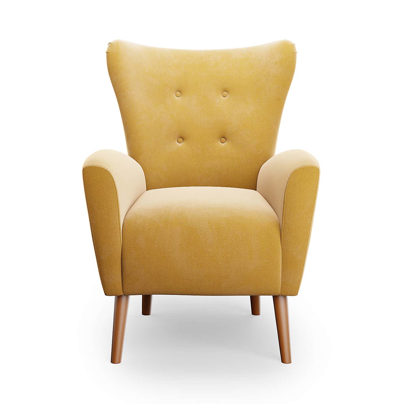 Sven Velvet Modern Wing Chair