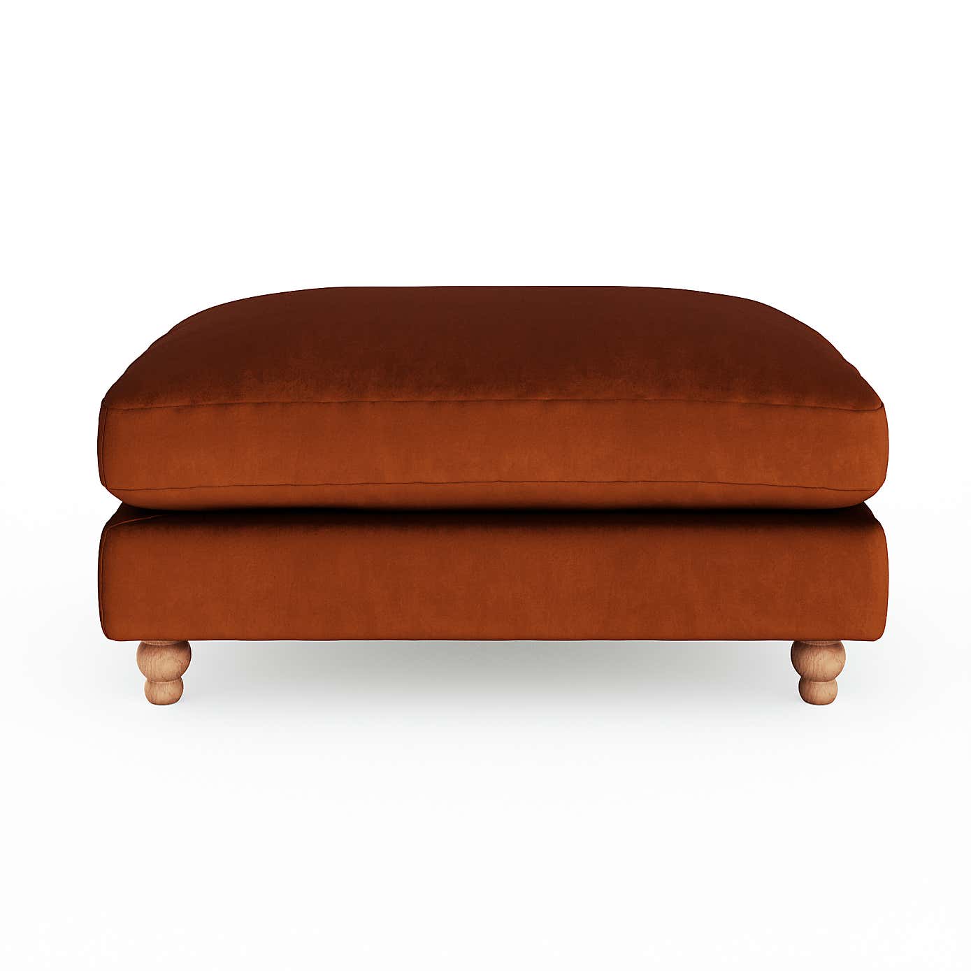 Martha Matte Plush Velvet Footstool