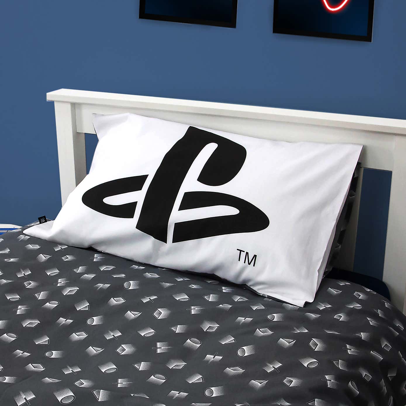 PlayStation Stretch Single Duvet Cover and Pillowcase Set