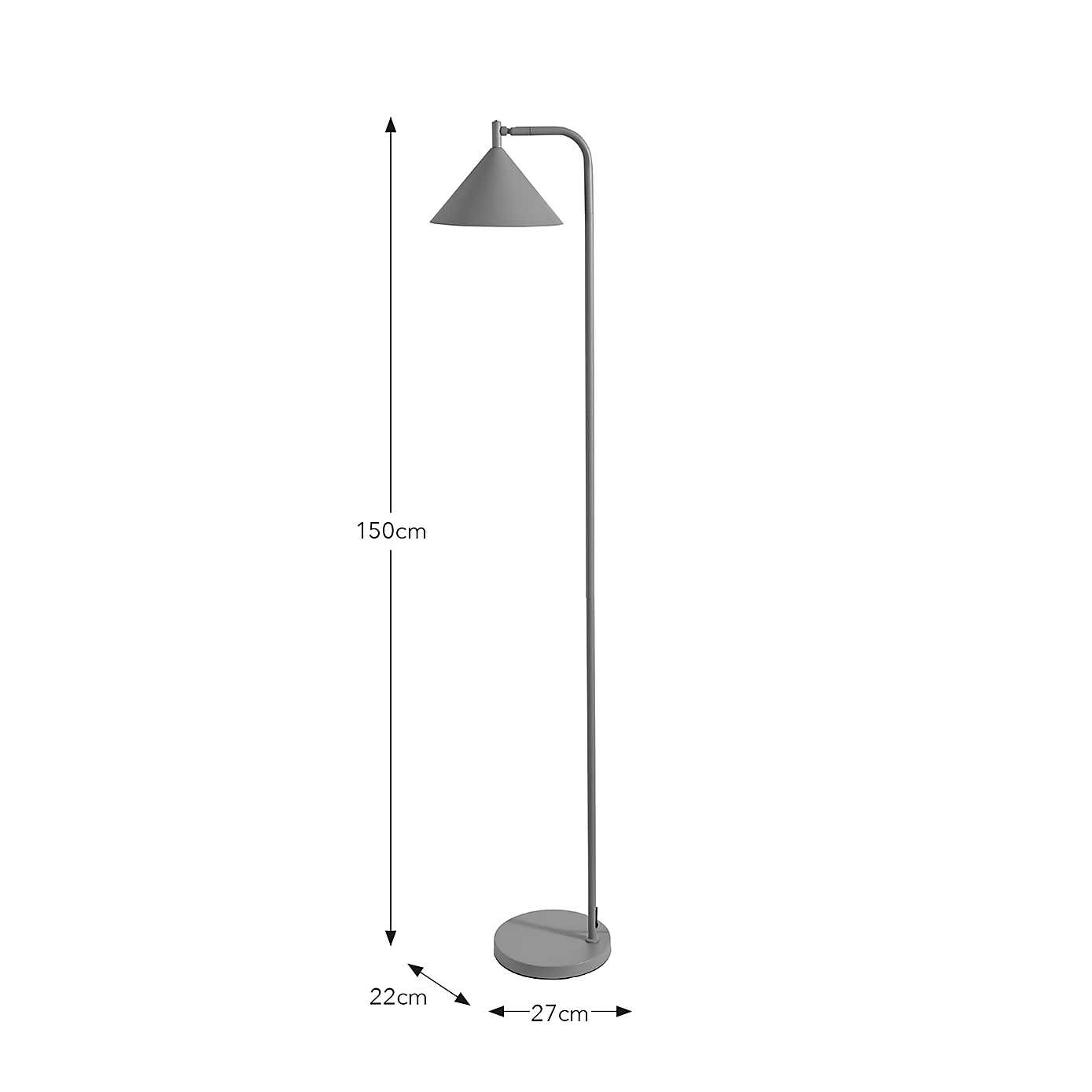 Edited Life Industrial Touch Dimmable Floor Lamp