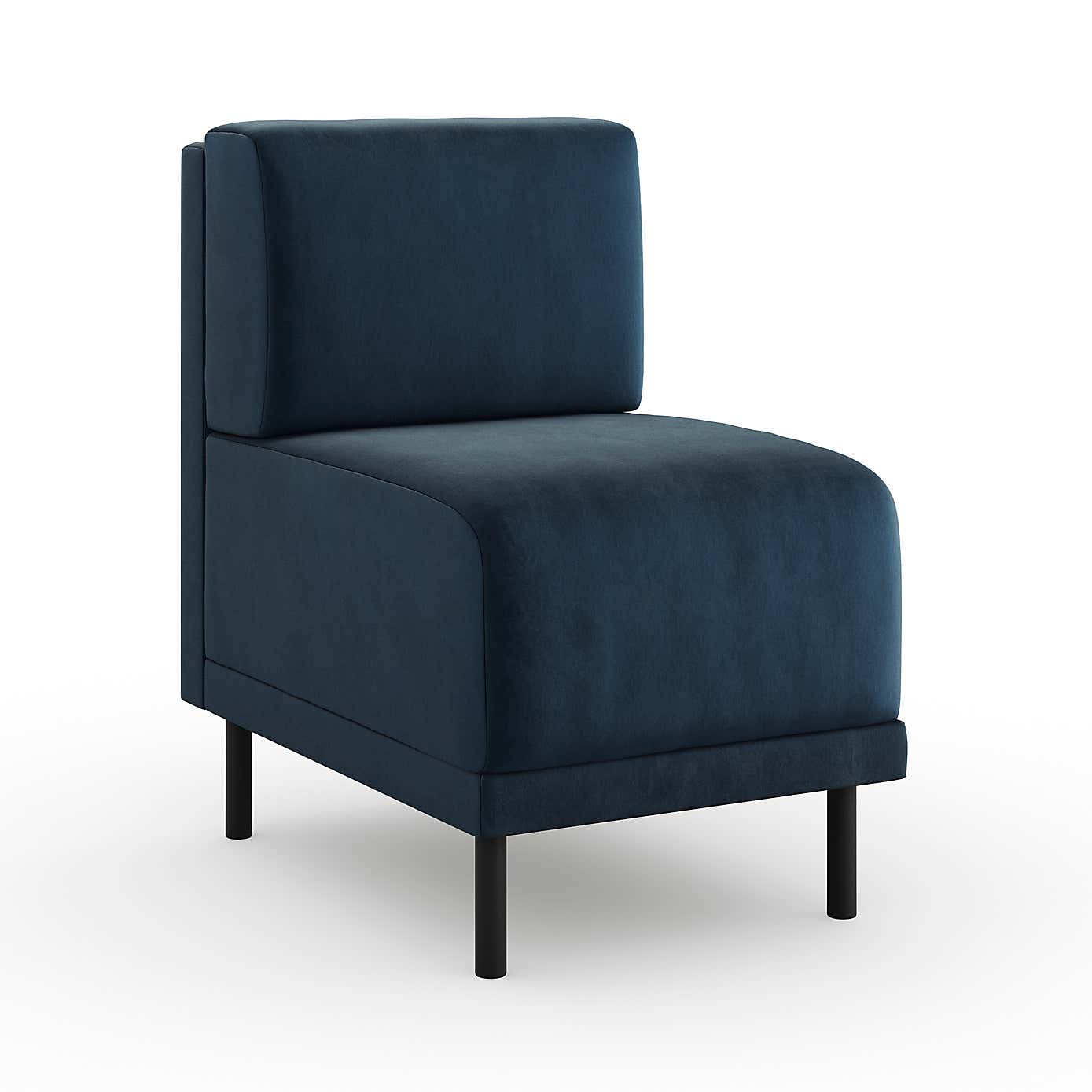 Mae Small Dining Bench, Matte Plush Velvet