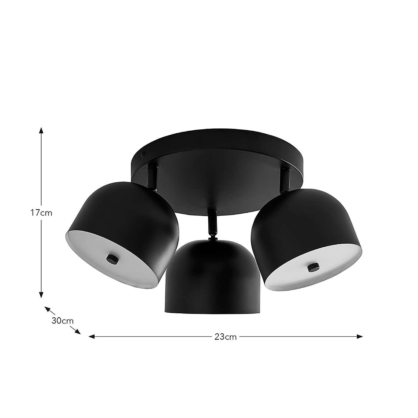 Keko 3 Light Adjustable Flush Spotlight
