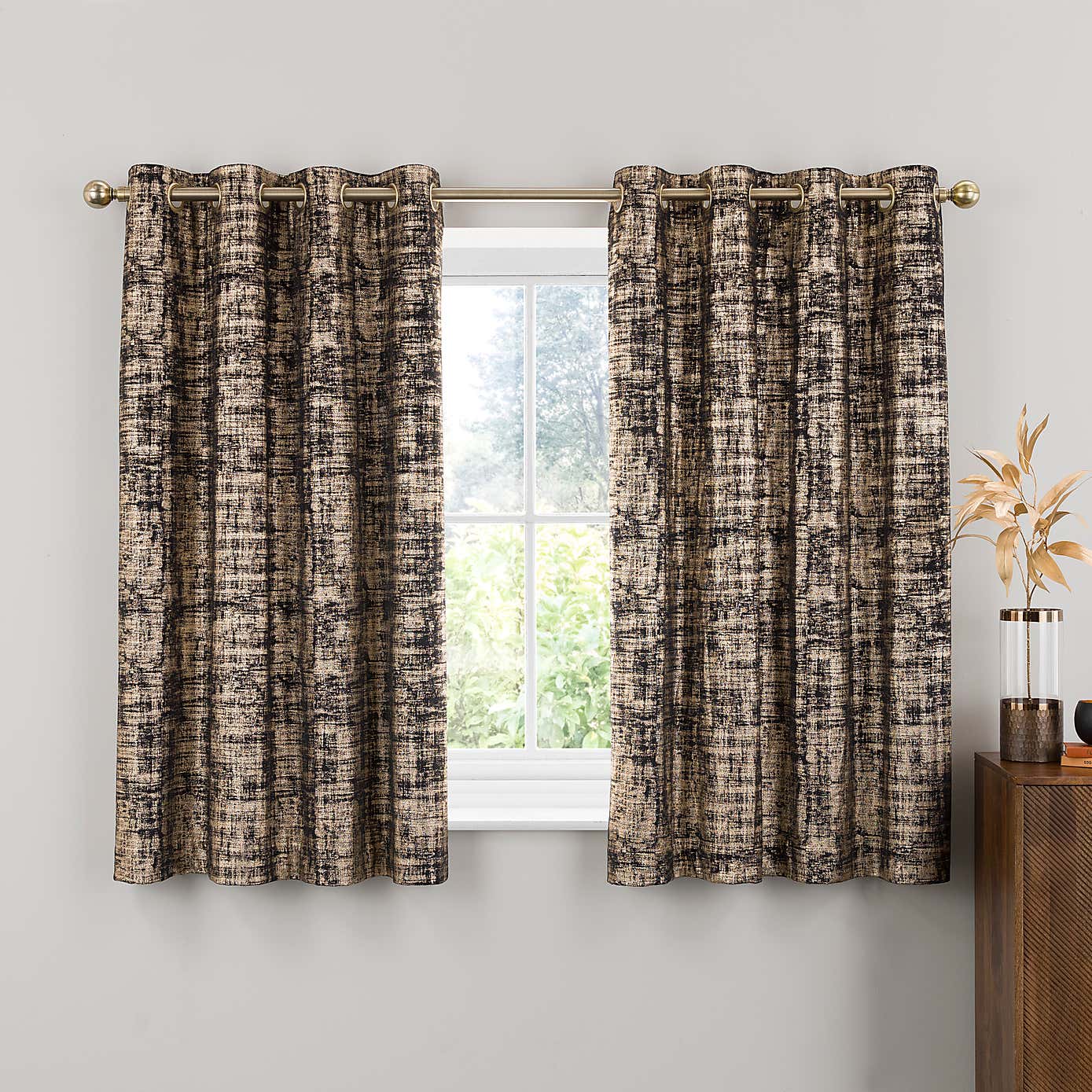 Romano Velour Eyelet Curtains