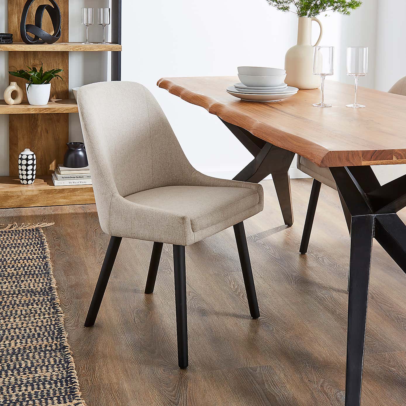Eddie Luna Fabric Dining Chair