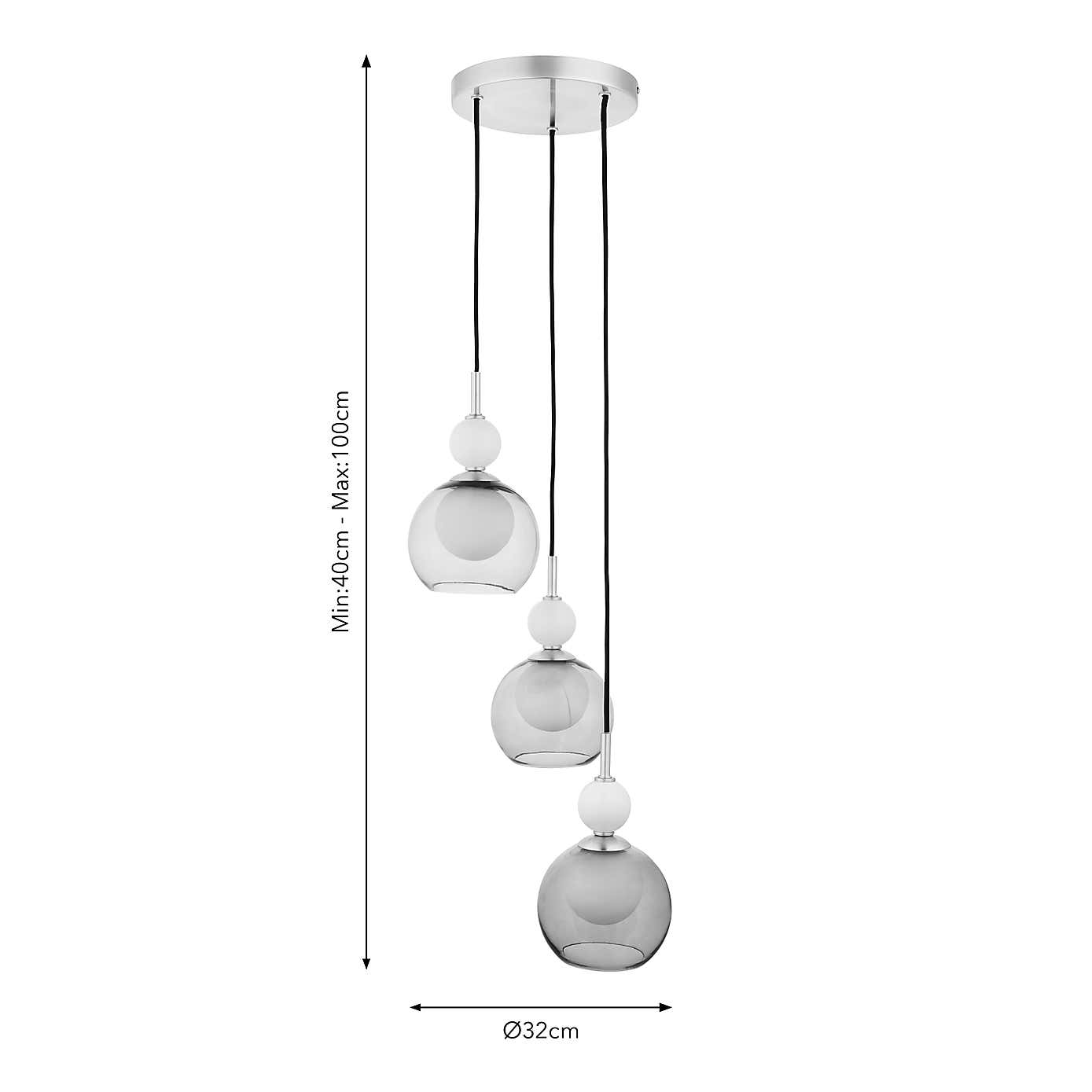 Totem 3 Light Adjustable Cluster Ceiling Light