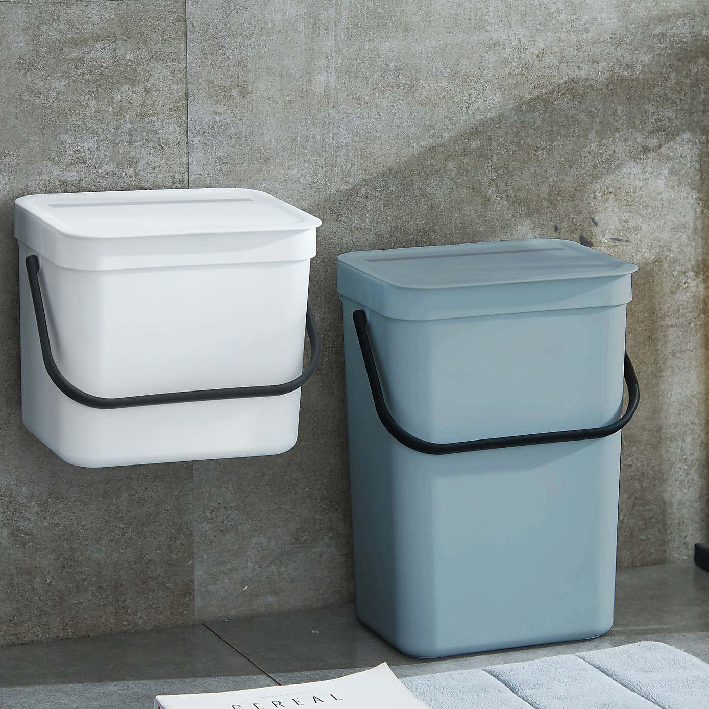 EKO Puro 12L Titanium Blue Hanging Compost Caddy