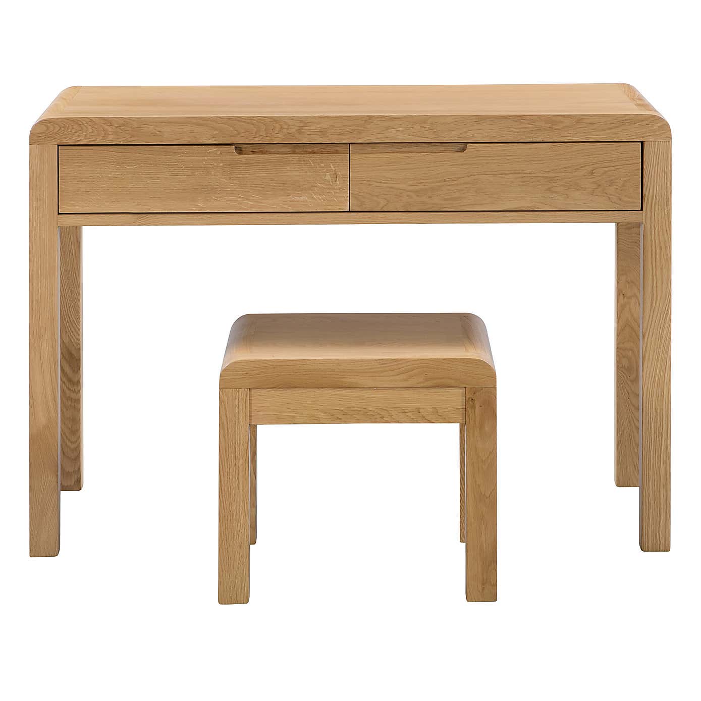 Curve 2 Drawer Dressing Table and Stool