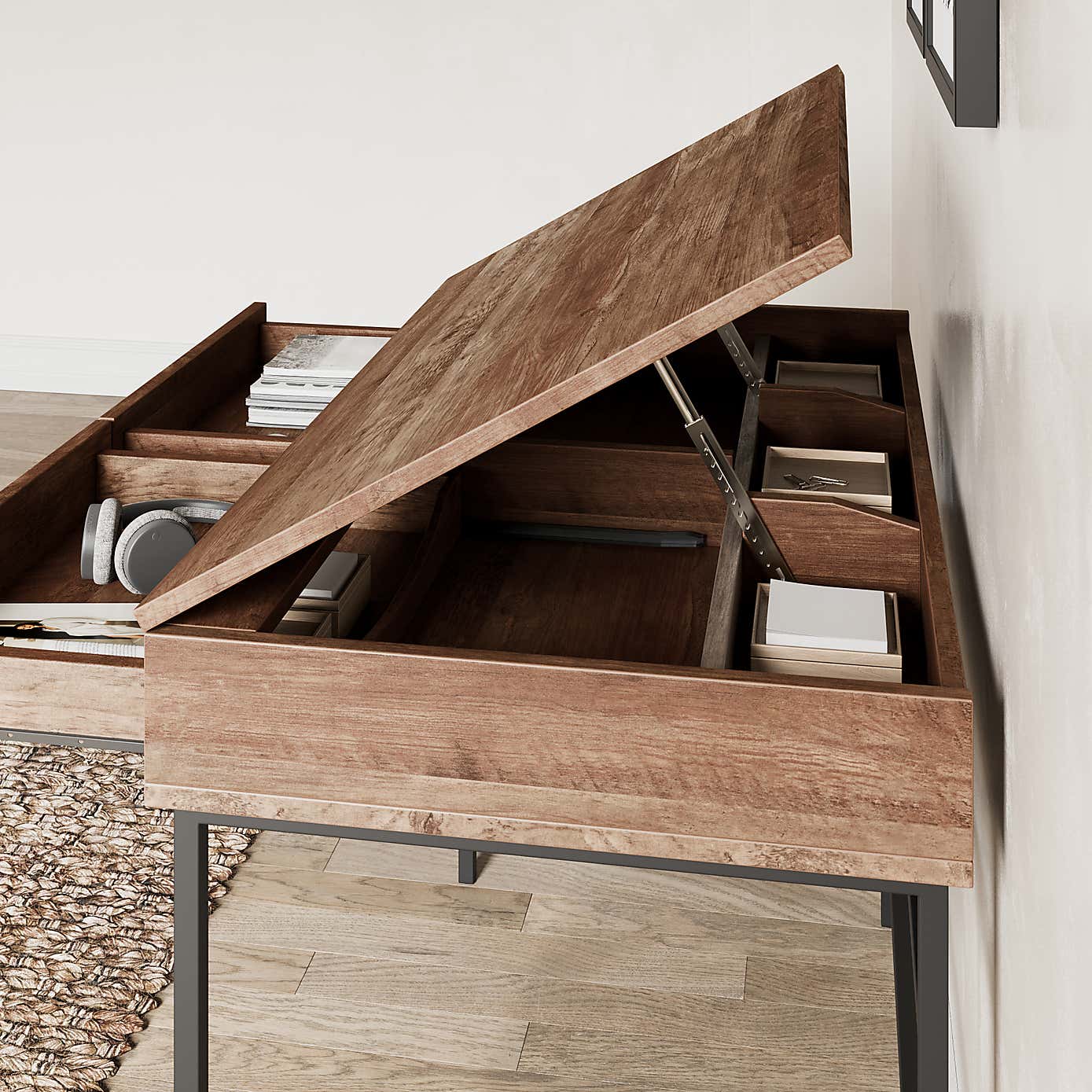 Fulton Draftsman Desk, Pine Effect