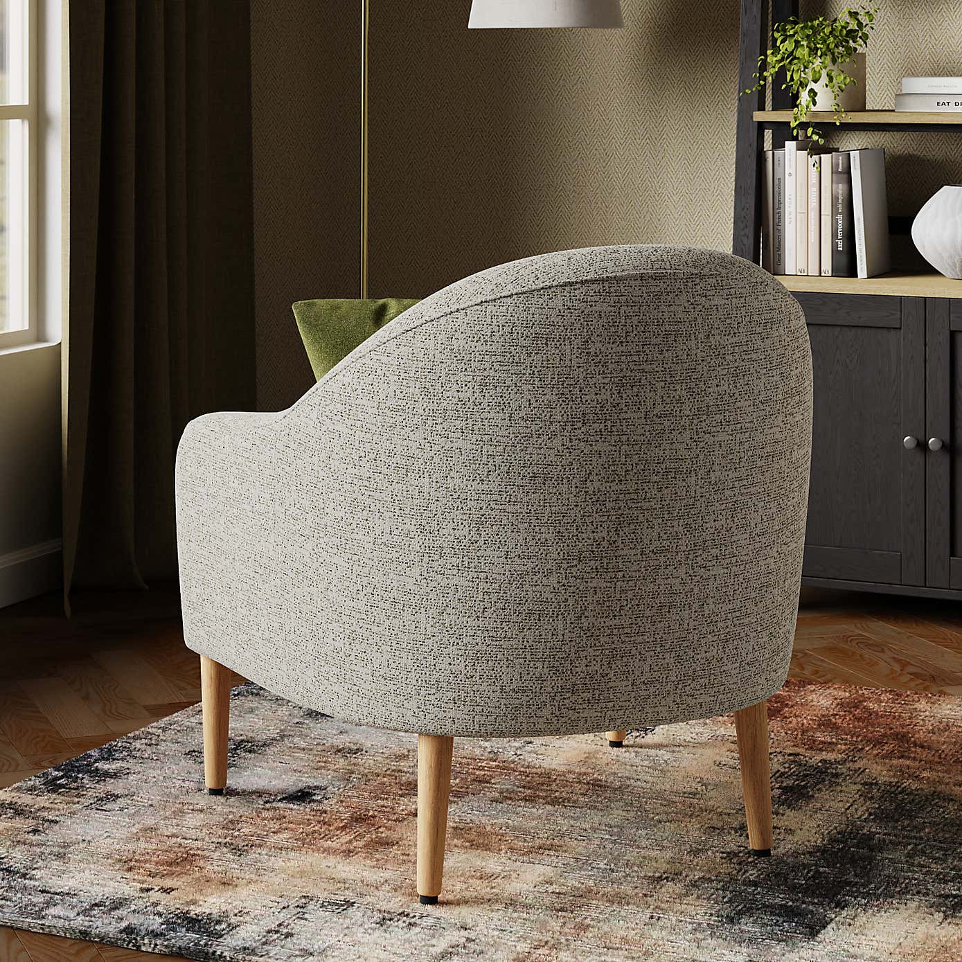 Kaspar Luxe Boucle Tub Chair