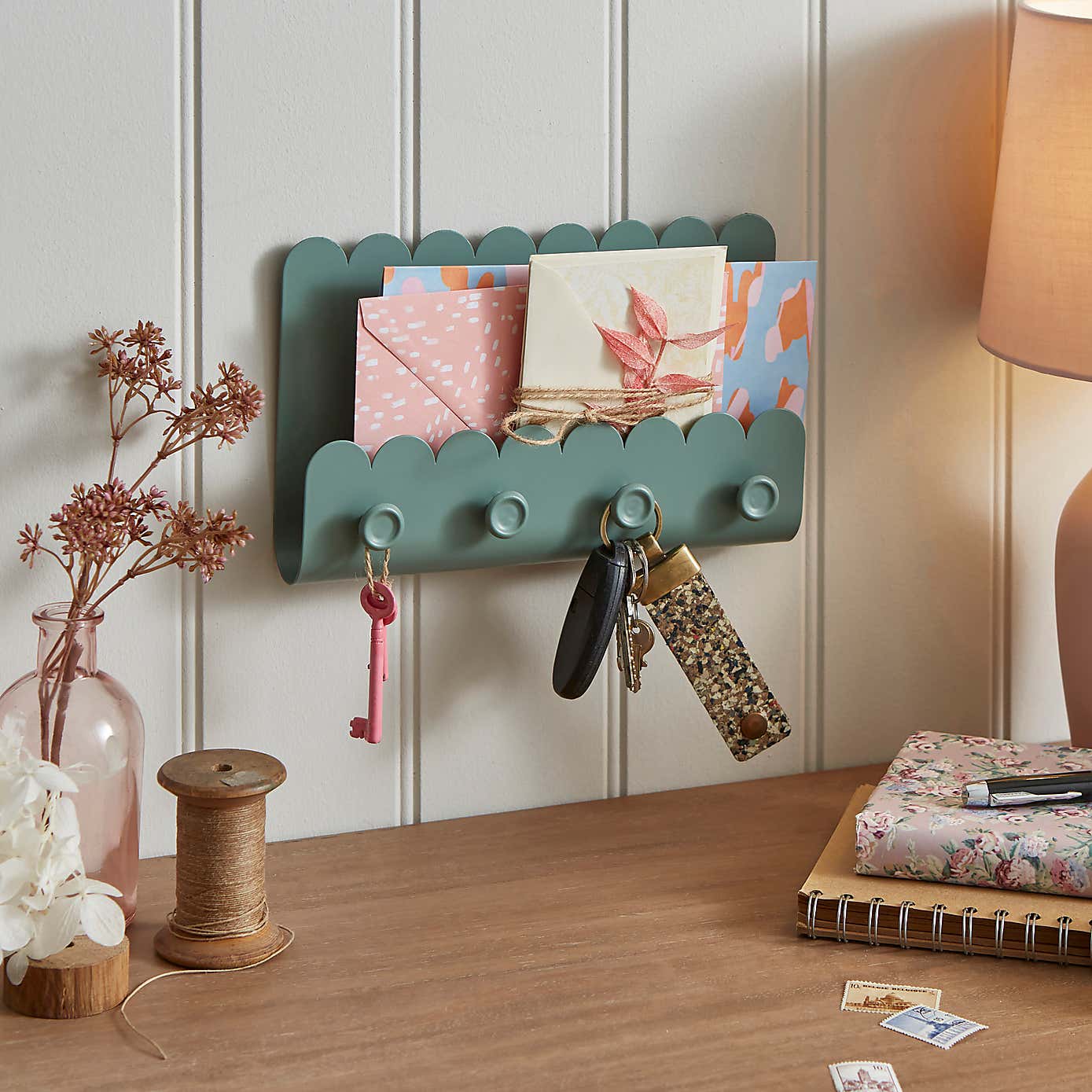 Remi Letter Rack & Key Hooks