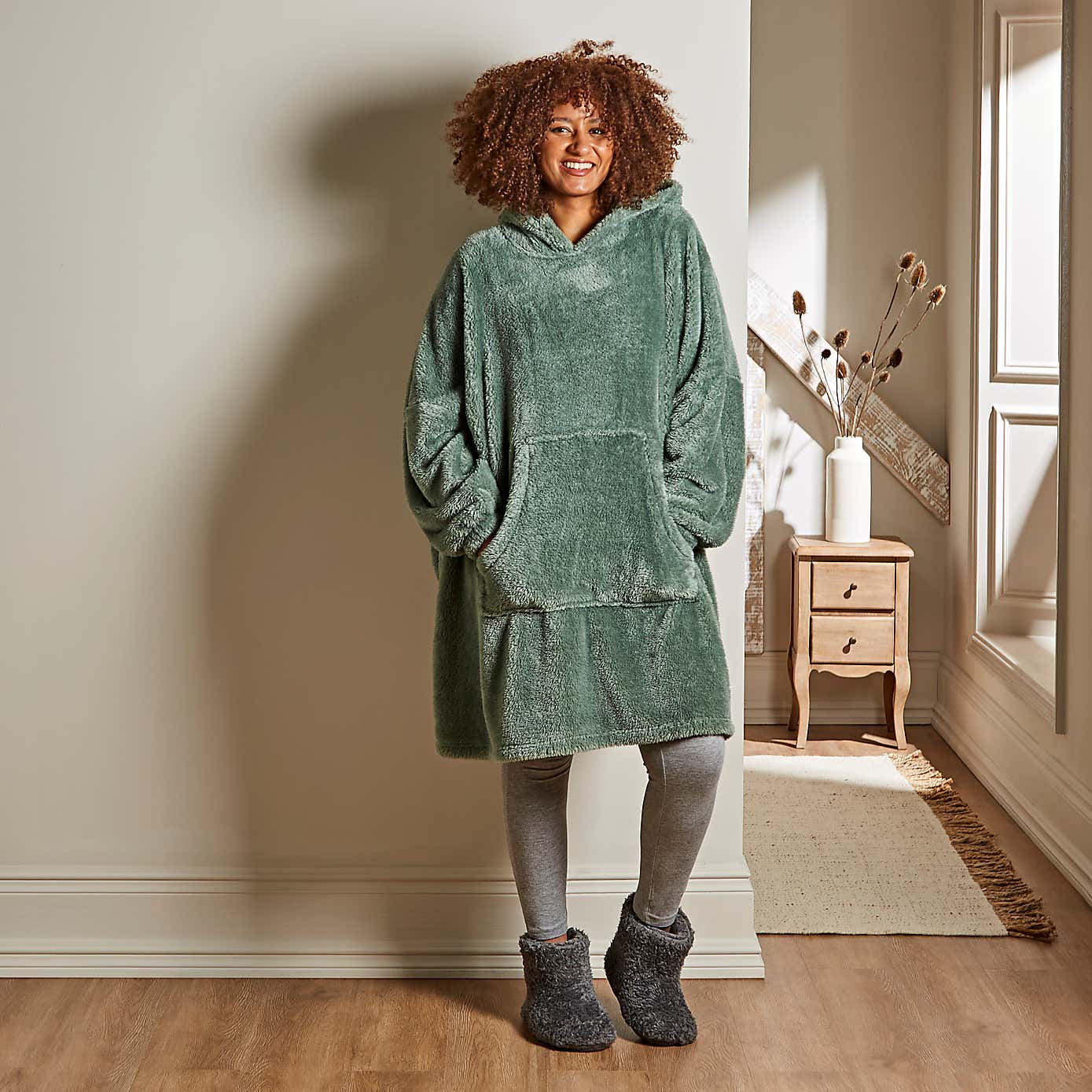 Teddy Oversized Blanket Hoodie