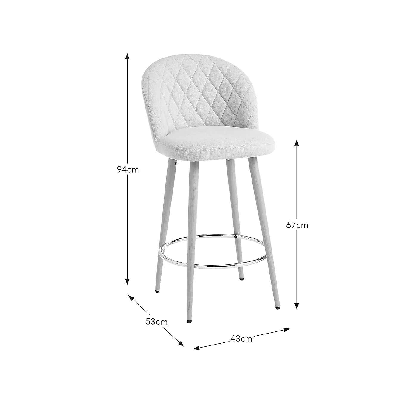 Astrid Fabric Bar Stool