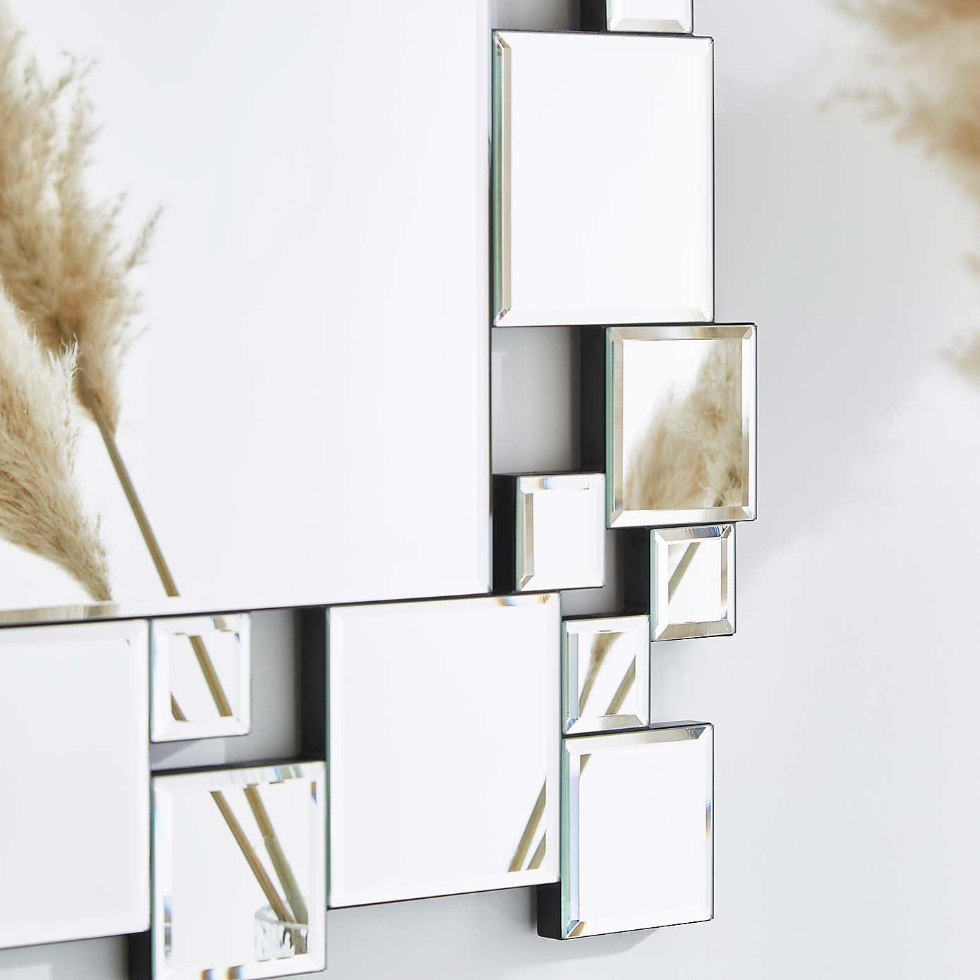 Hotel Squares Rectangle Wall Mirror