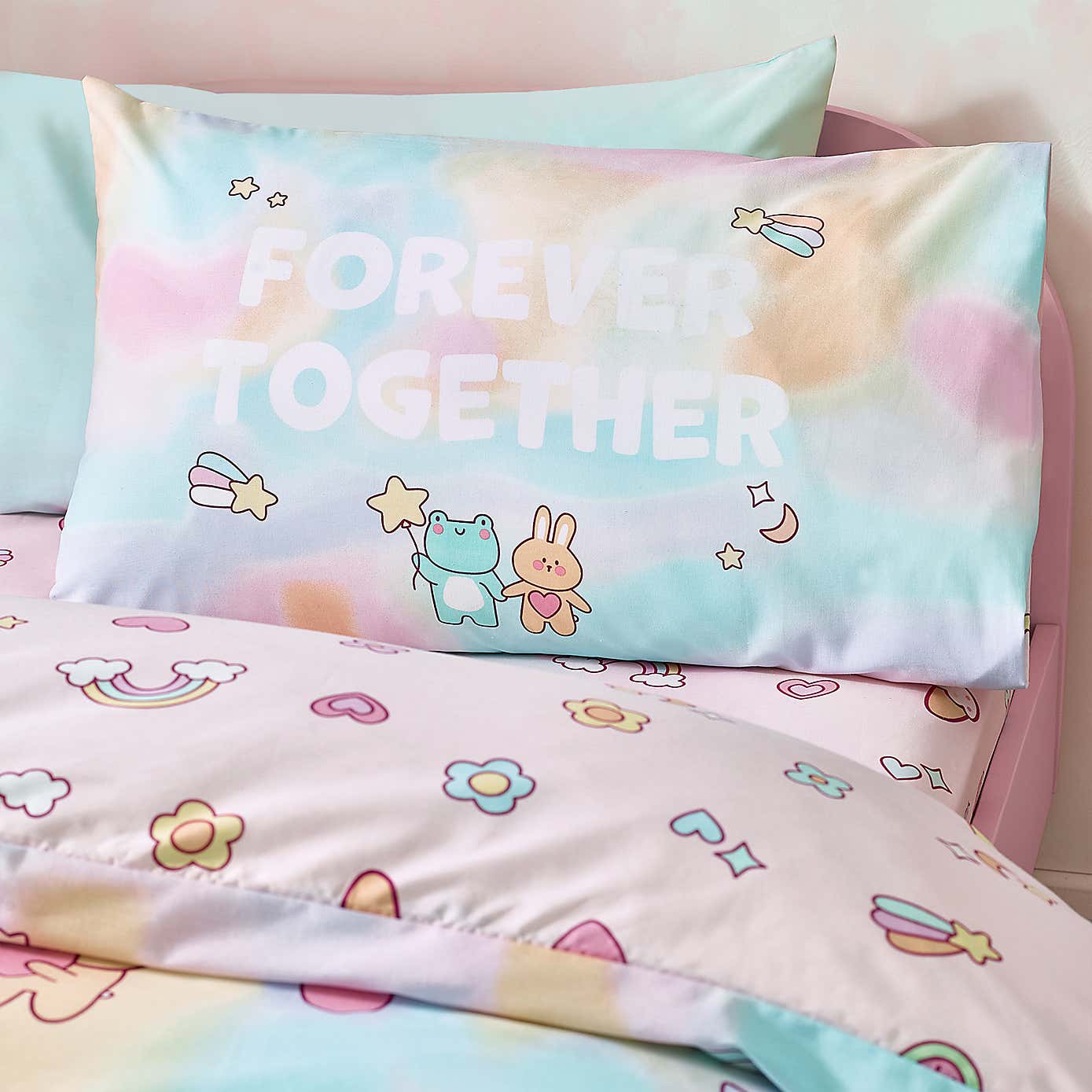 Catherine Lansfield Forever Together Polycotton Duvet Cover & Pillowcase Set