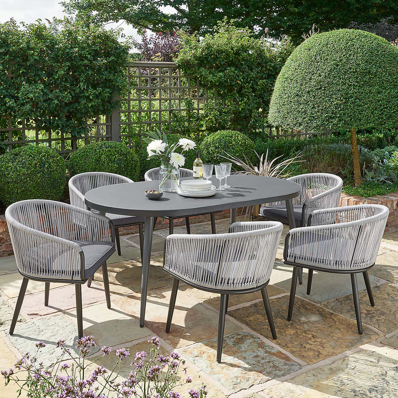 Crescent 6 Seater Dining Set