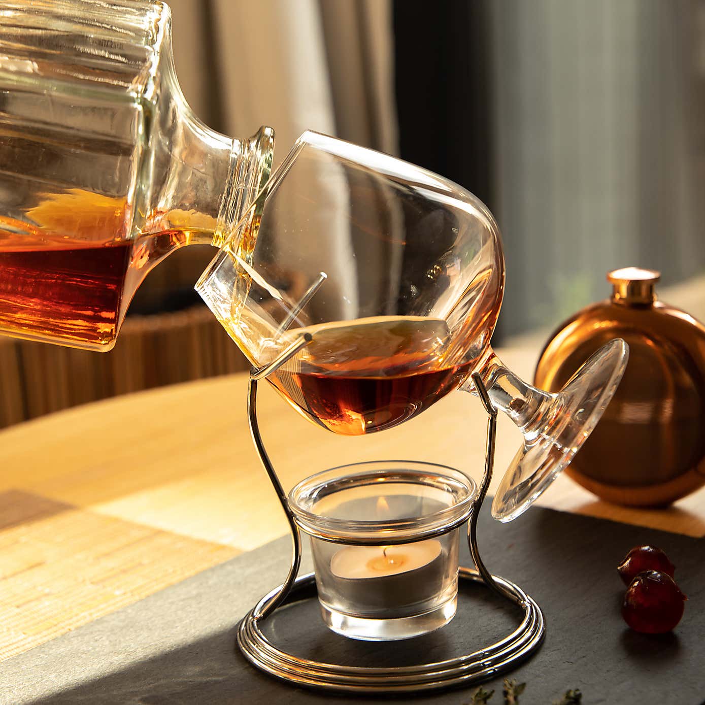 BarCraft Brandy & Cognac Warmer Glass Gift Set