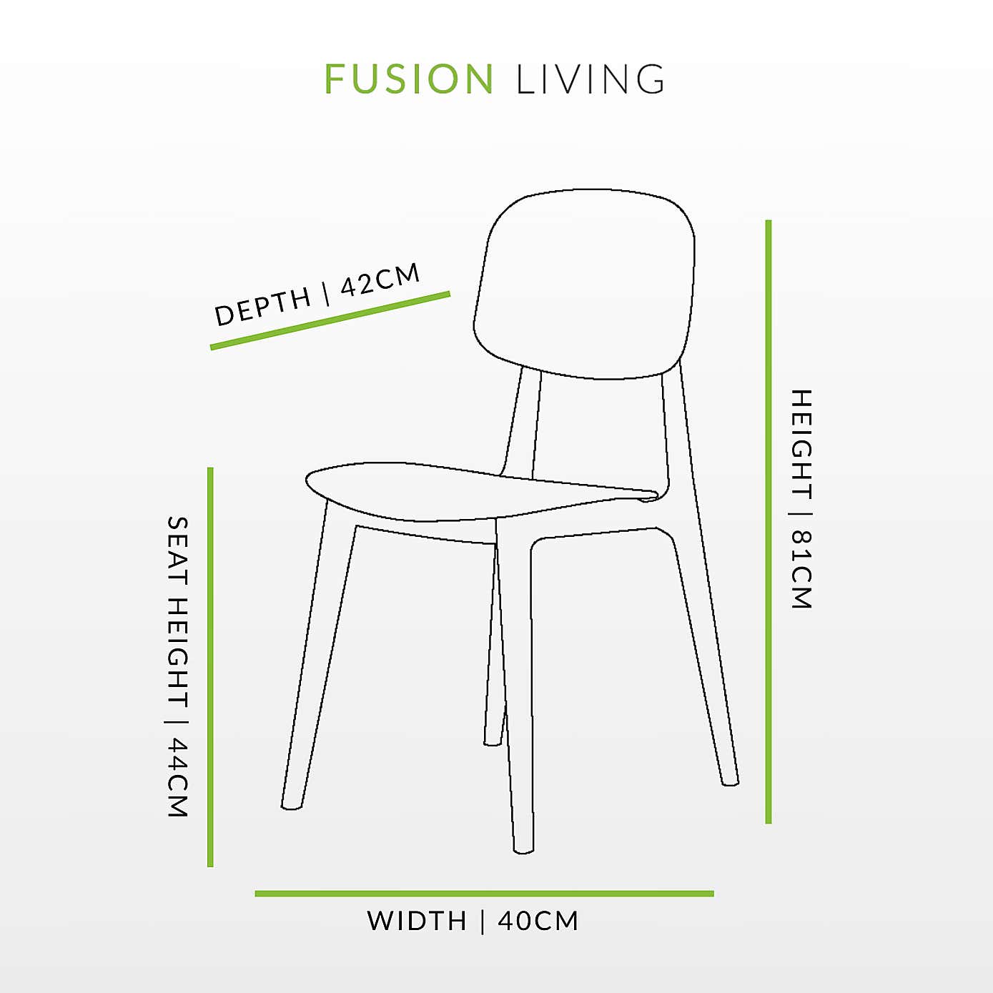 Fusion Living Oslo Plastic Dining Chair