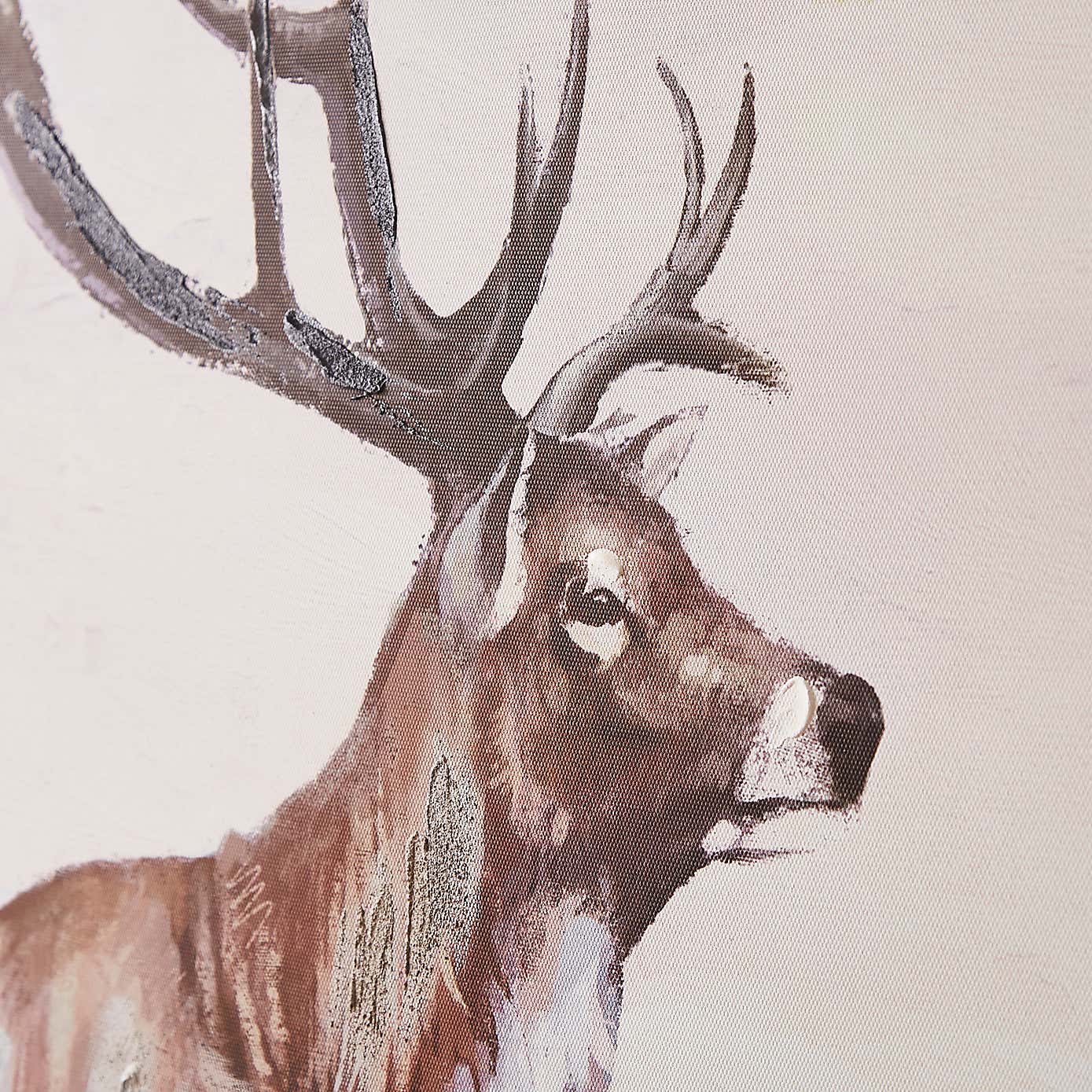 Stag Capped Canvas 80x80cm