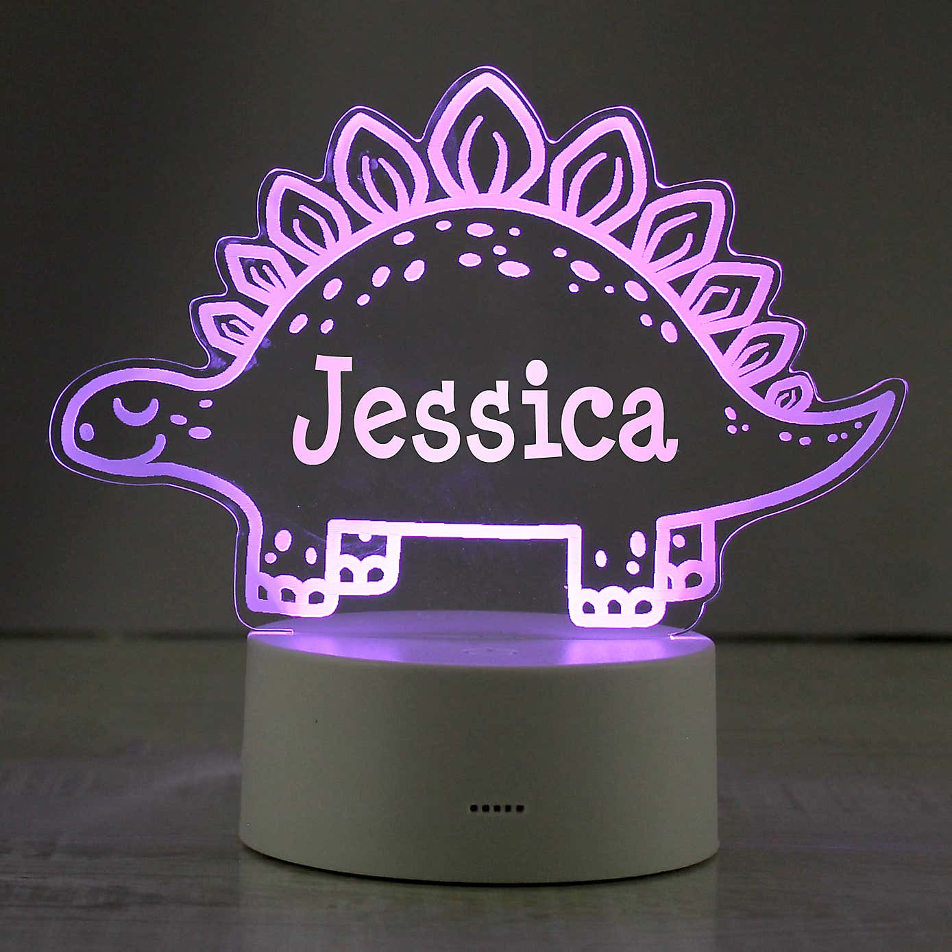 Personalised Dinosaur Colour Changing Night LED Light