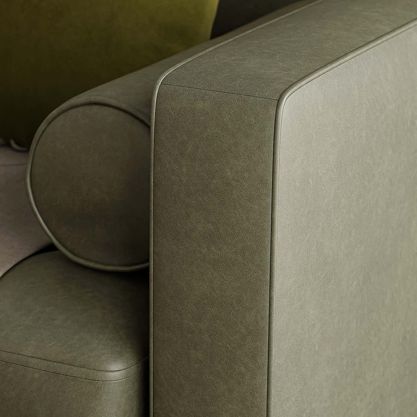 Zoe Distressed Faux Leather 2 Seater Sofa