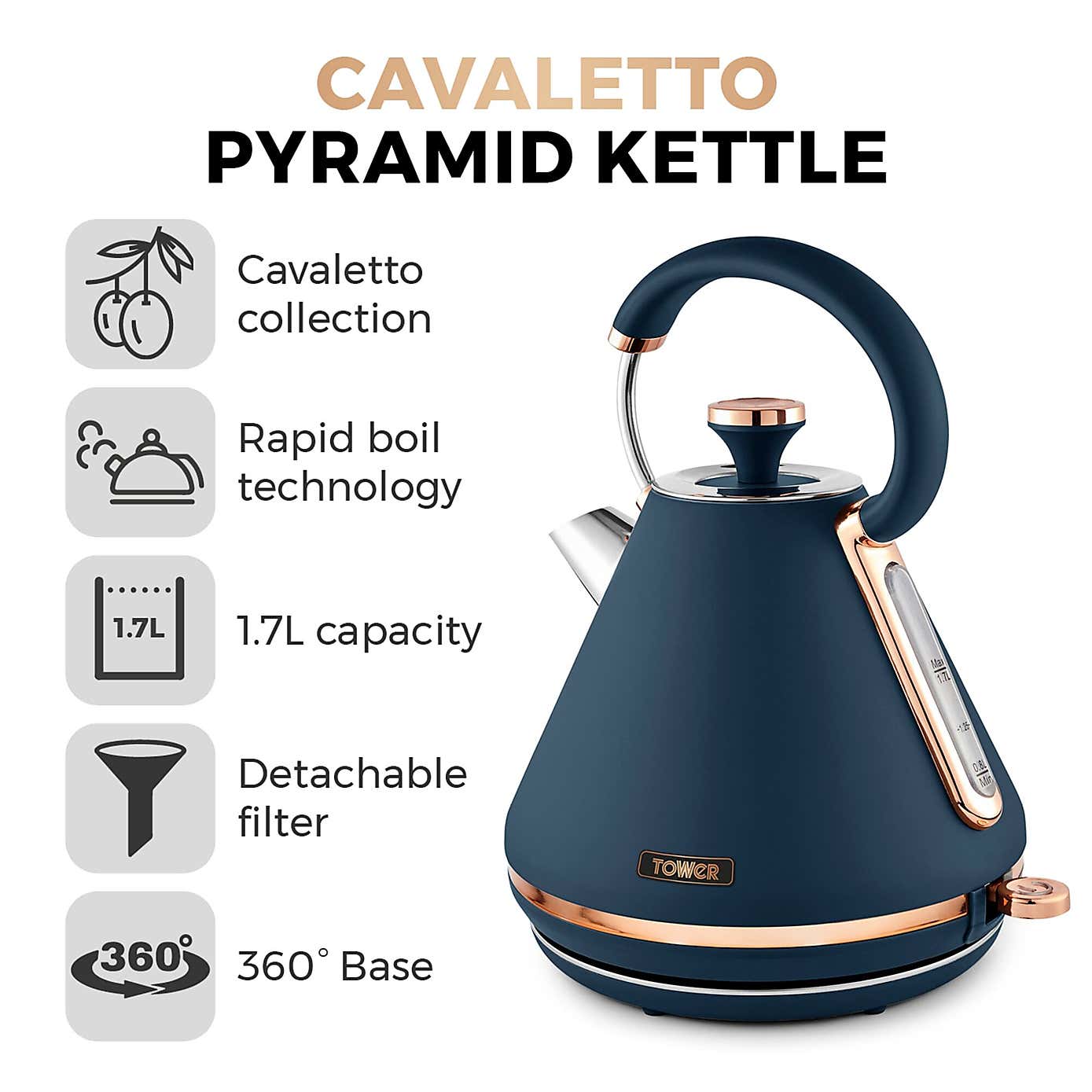 TOWER Cavaletto 1.7L Kettle