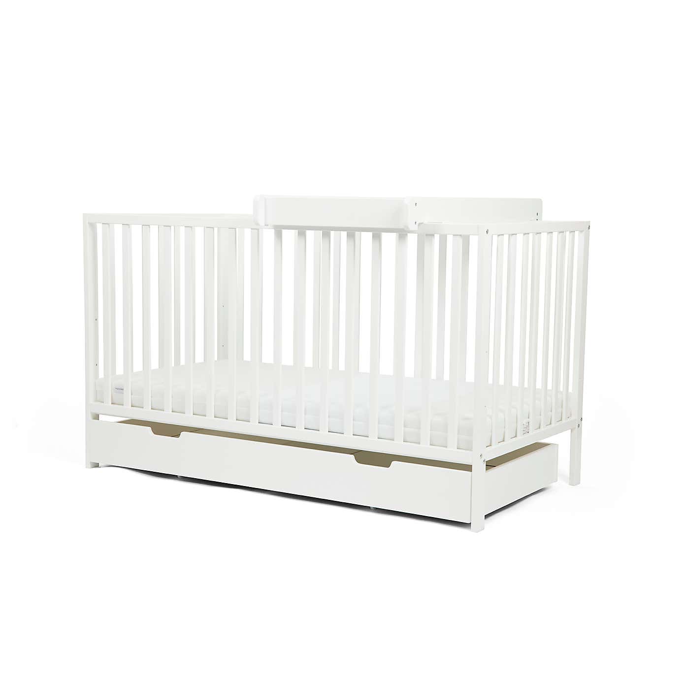 Ickle Bubba Hartley Classic 1 Drawer Cot & Changer Set