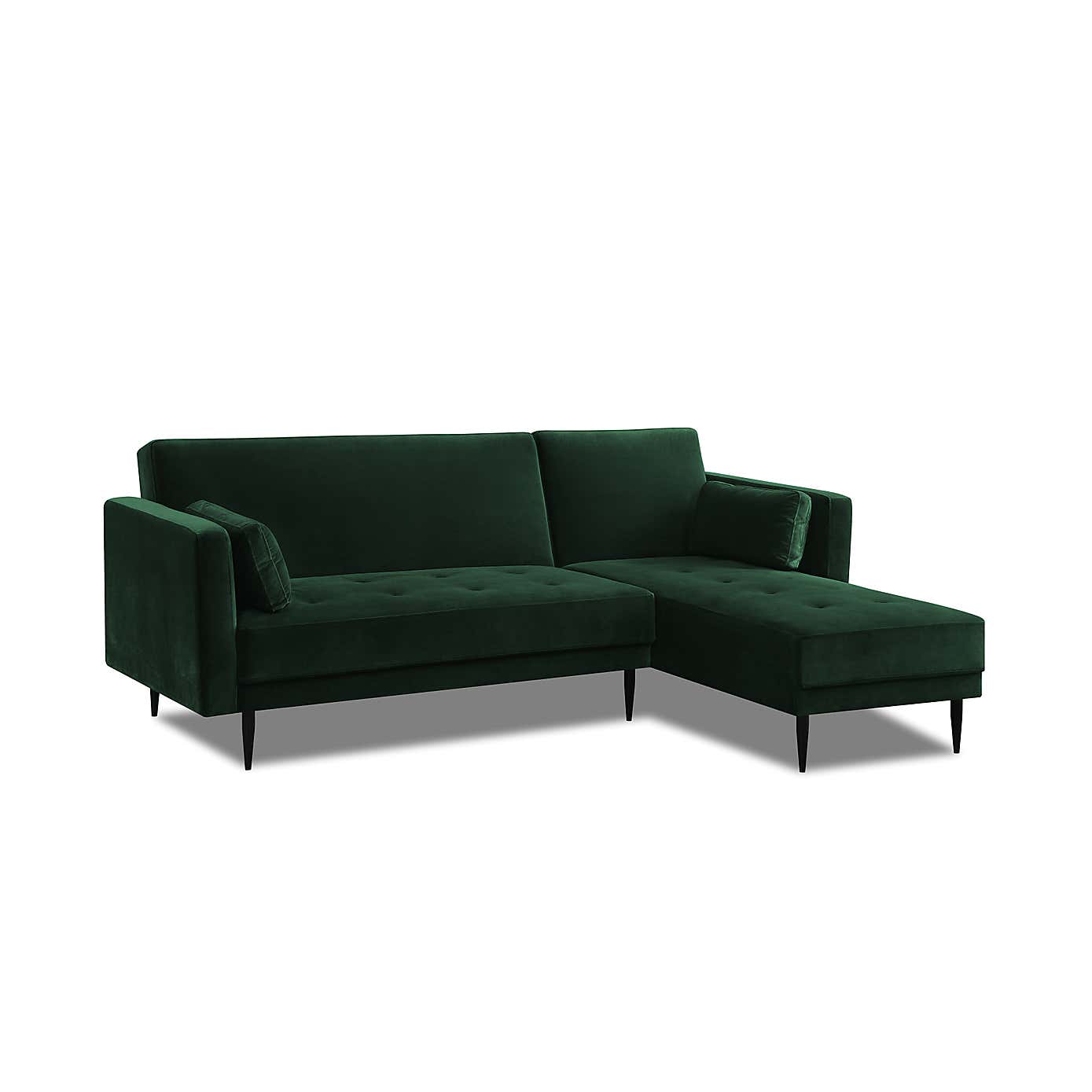 Selassi Velvet 3 Seater Corner Sofa Bed
