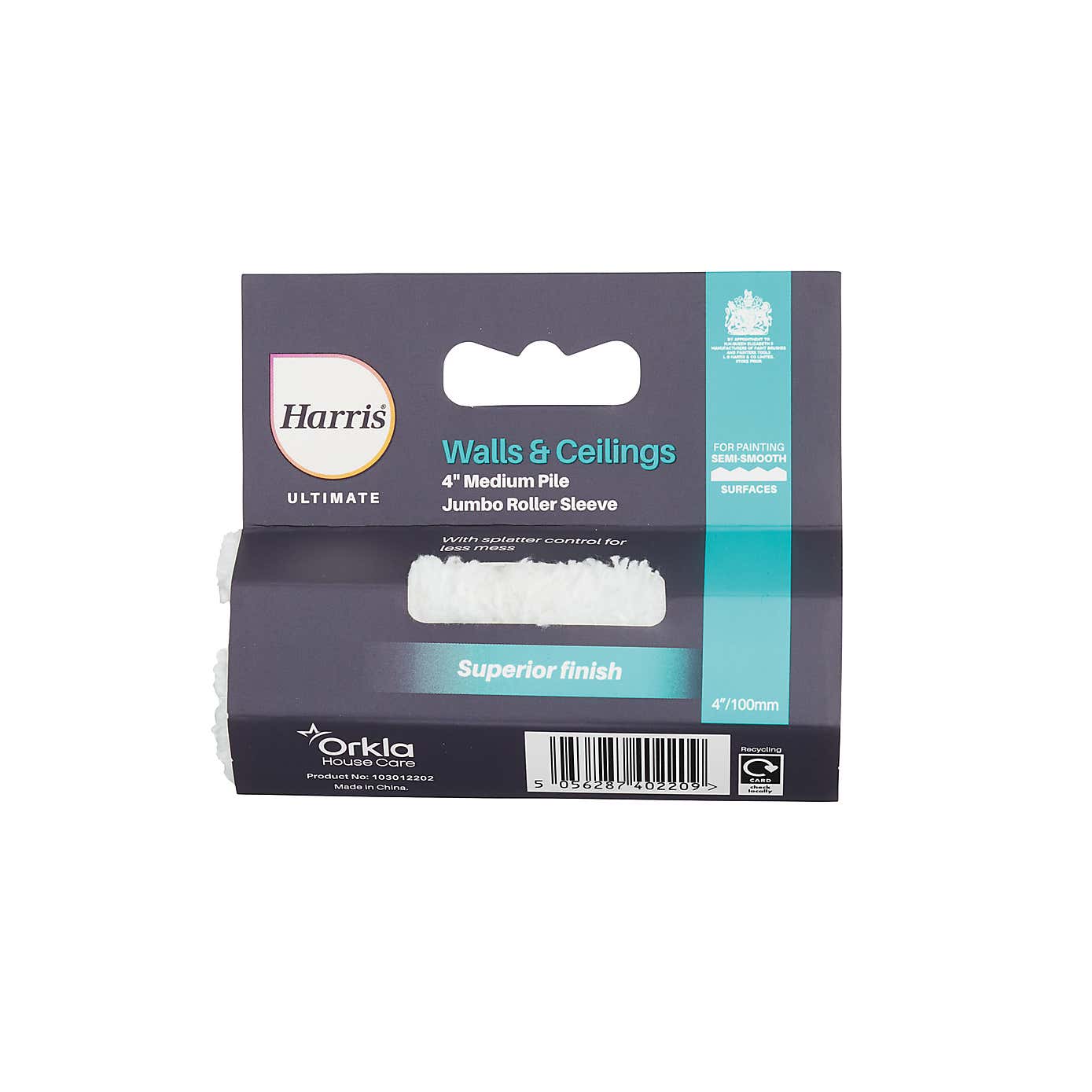 Harris Ultimate 4 Inch Jumbo Medium Pile Roller Sleeve