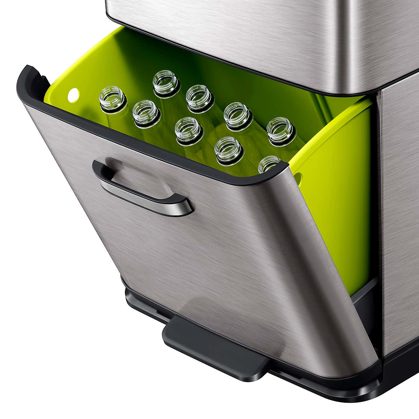 EKO Himalaya 35/25 Litre Stainless Steel Recycling Bin