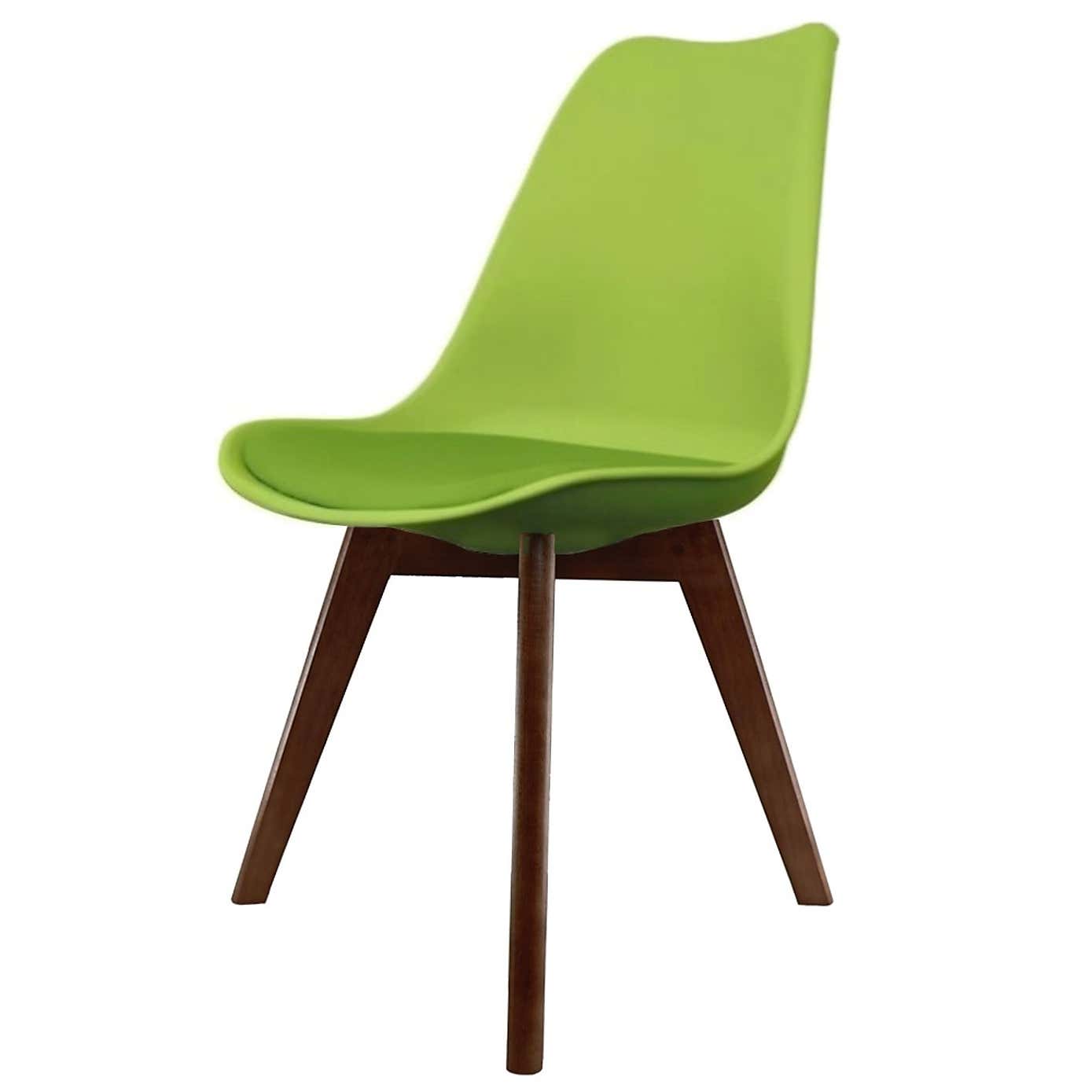 Fusion Living Soho Plastic Dining Chair with Squared Legs