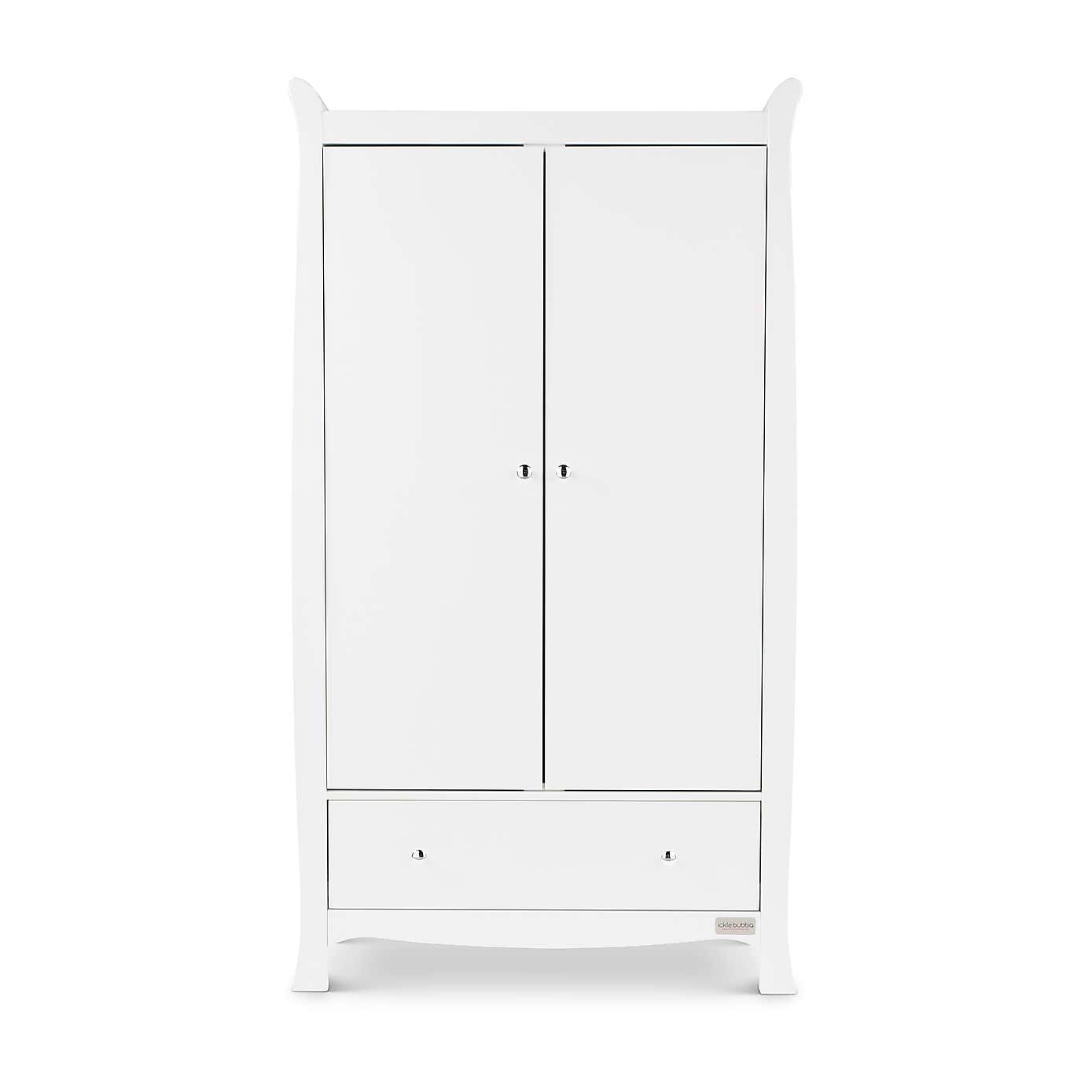 Ickle Bubba Snowdon Double 1 Drawer Wardrobe