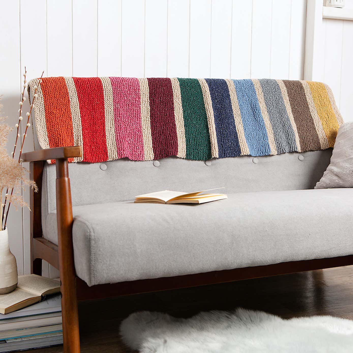 Wool Couture Rainbow Blanket Knitting Kit