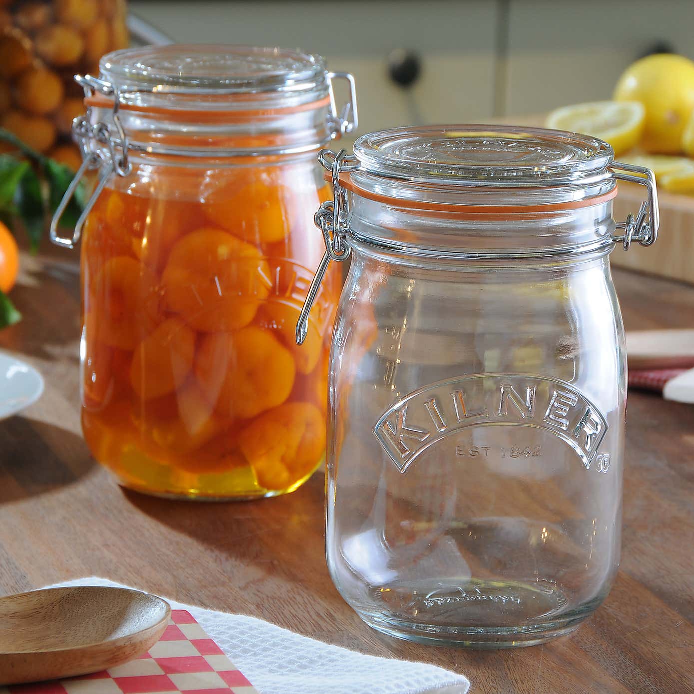 Kilner 1 Litre Round Clip Top Jar