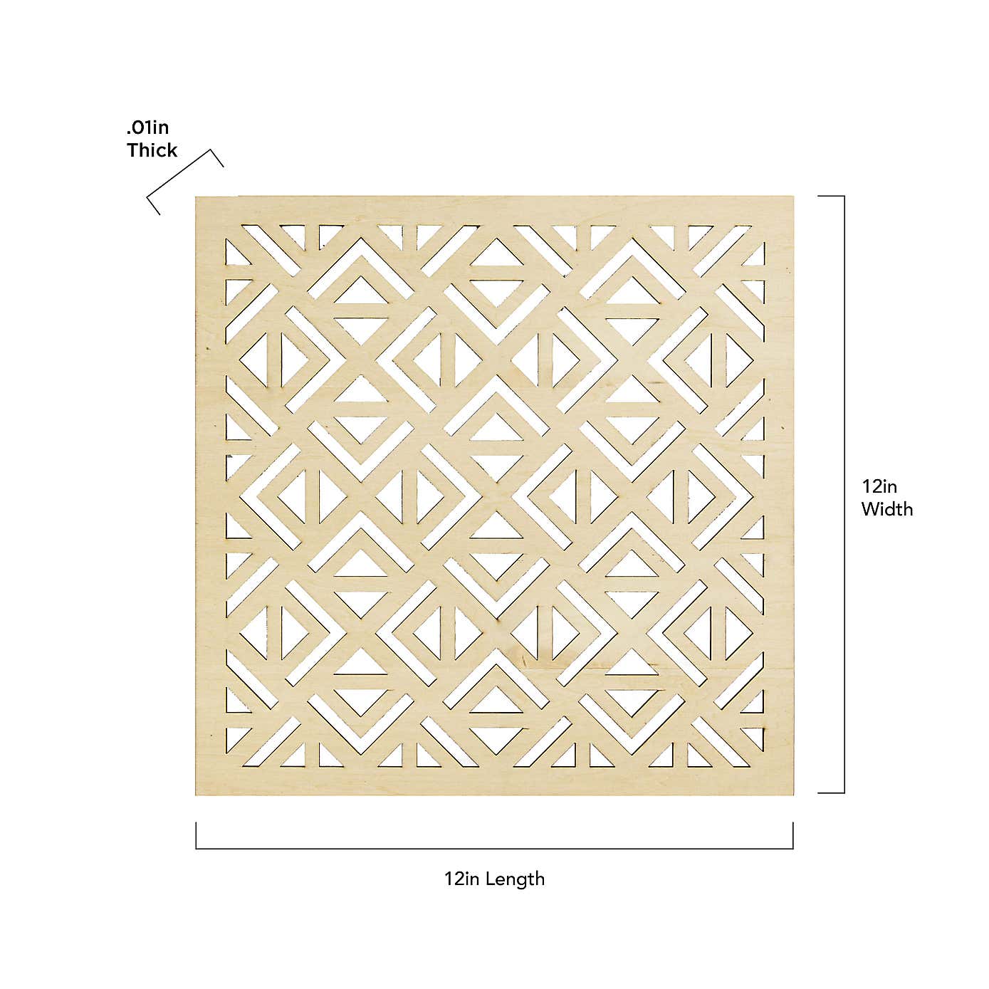 Decorative Geometric Wooden Tiles